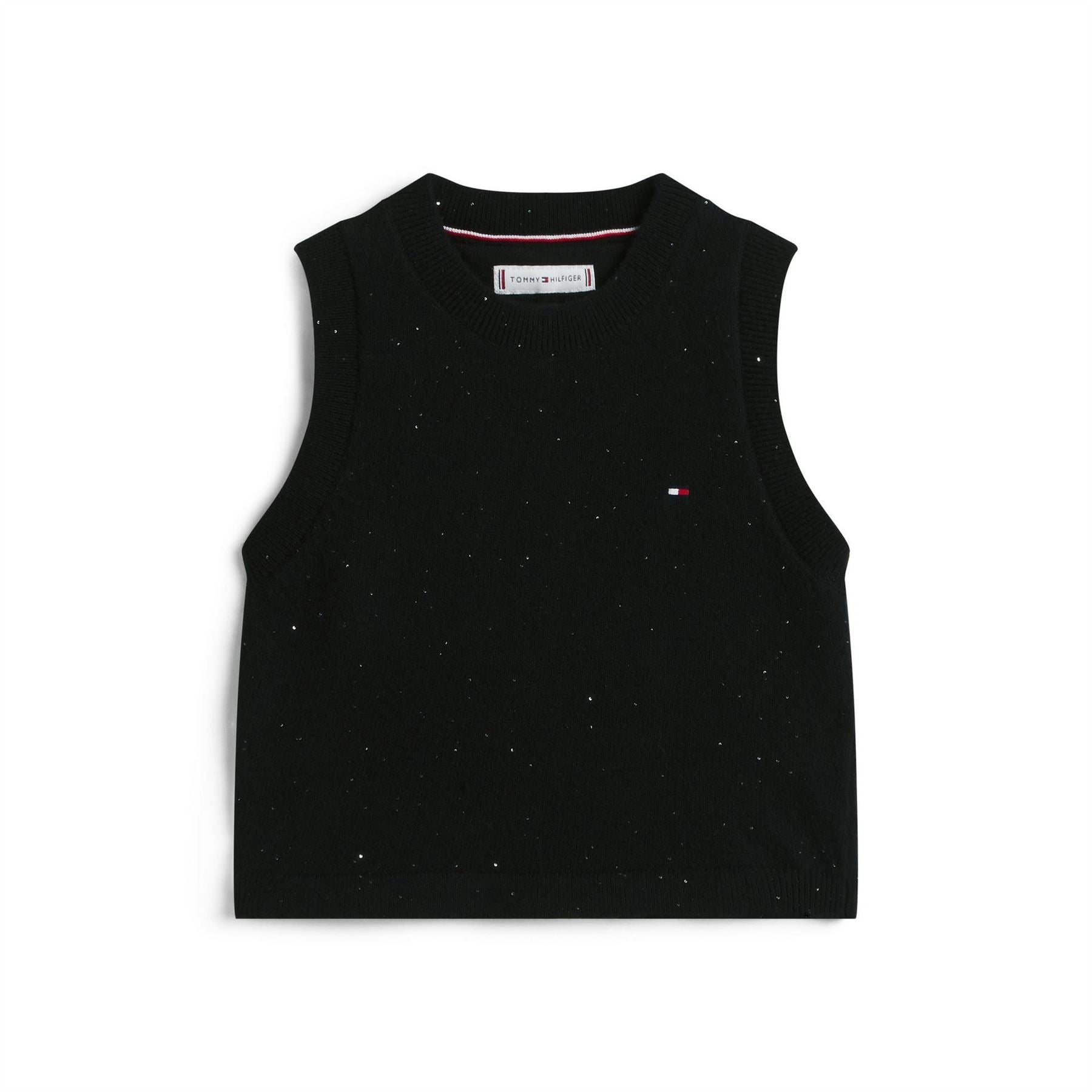Tommy Hilfiger Sequin Sleeveless Spaghetti Straps Top