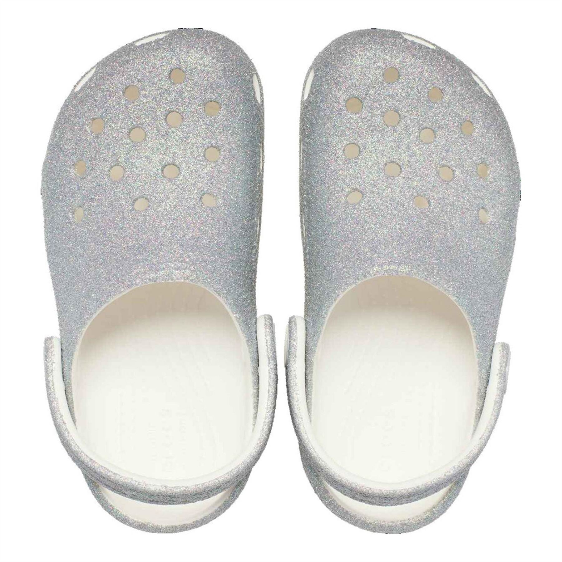 Crocs Classic Glitter Iridescent Shuv Clogs