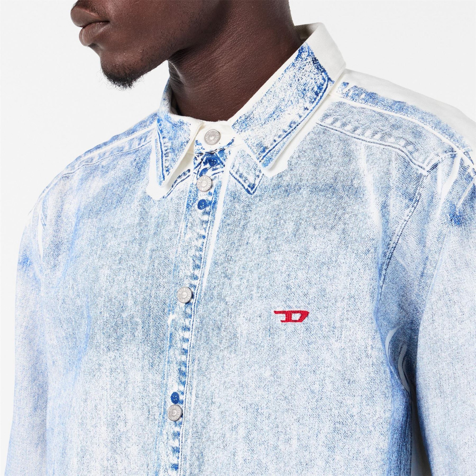 Diesel Long Sleeve Plain Shirt