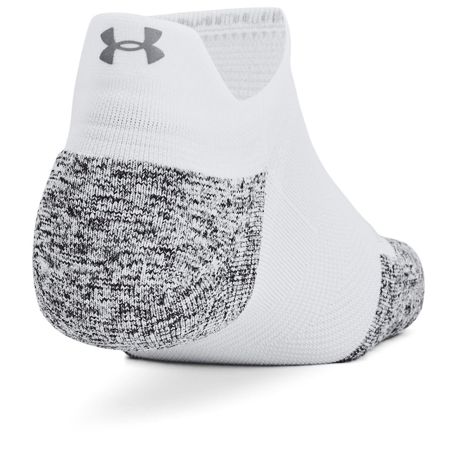 Under Armour Adults Armourdry Run Cushion Pack Trainers Socks