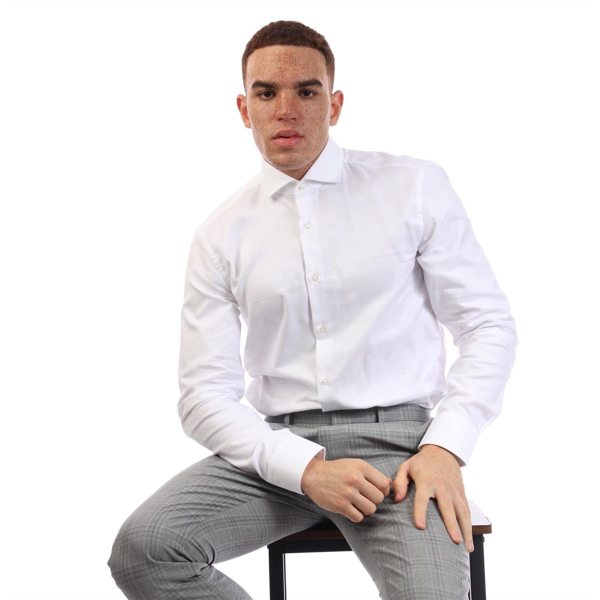 Boss H Hank Spread Long Sleeve Oxford Shirt