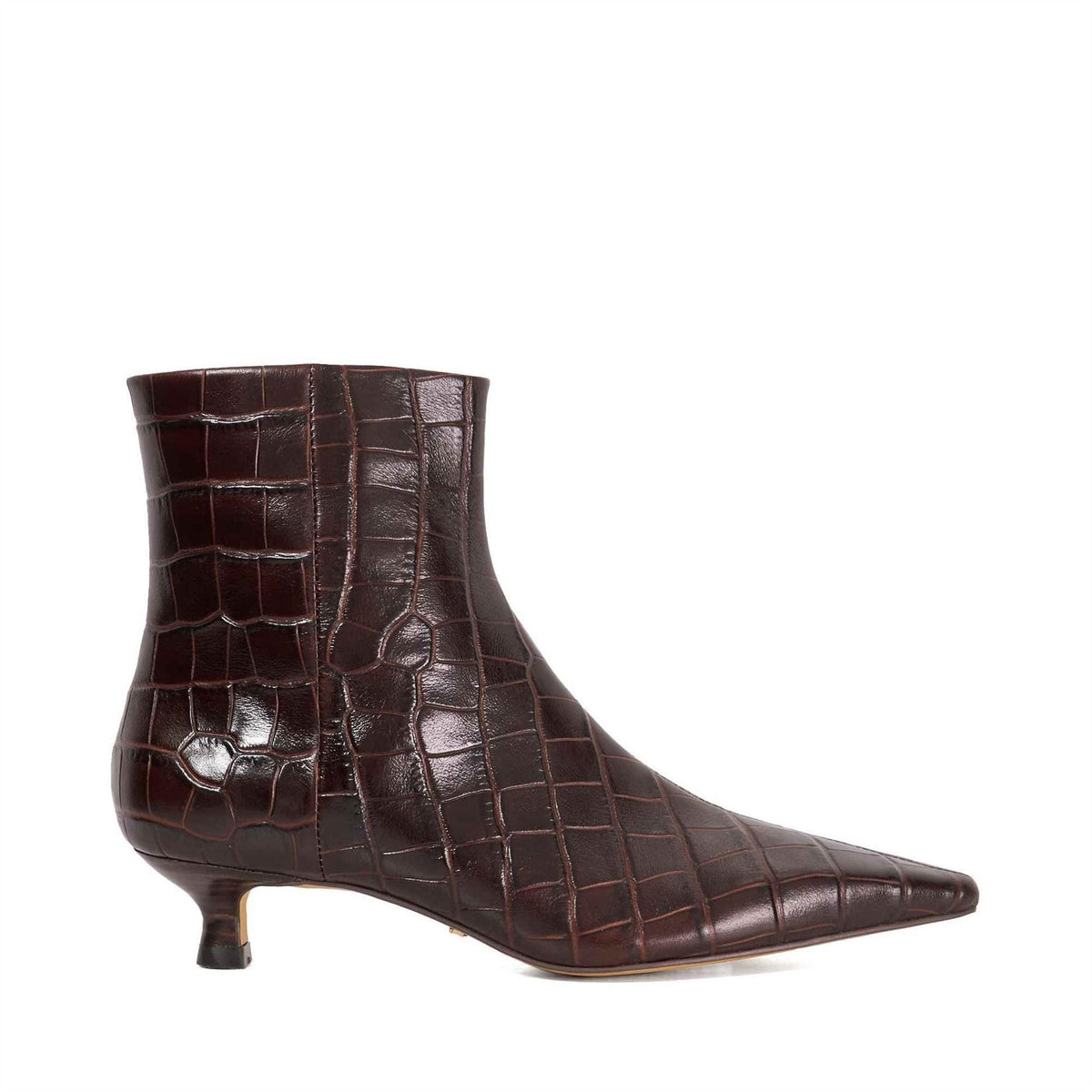 Dune London Odore Snake Skin Textured Ankle Boots