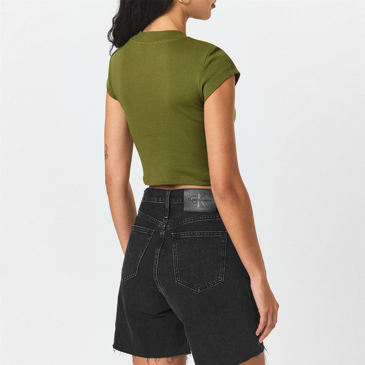 Calvin Klein Jeans Rib Cropped T-Shirt