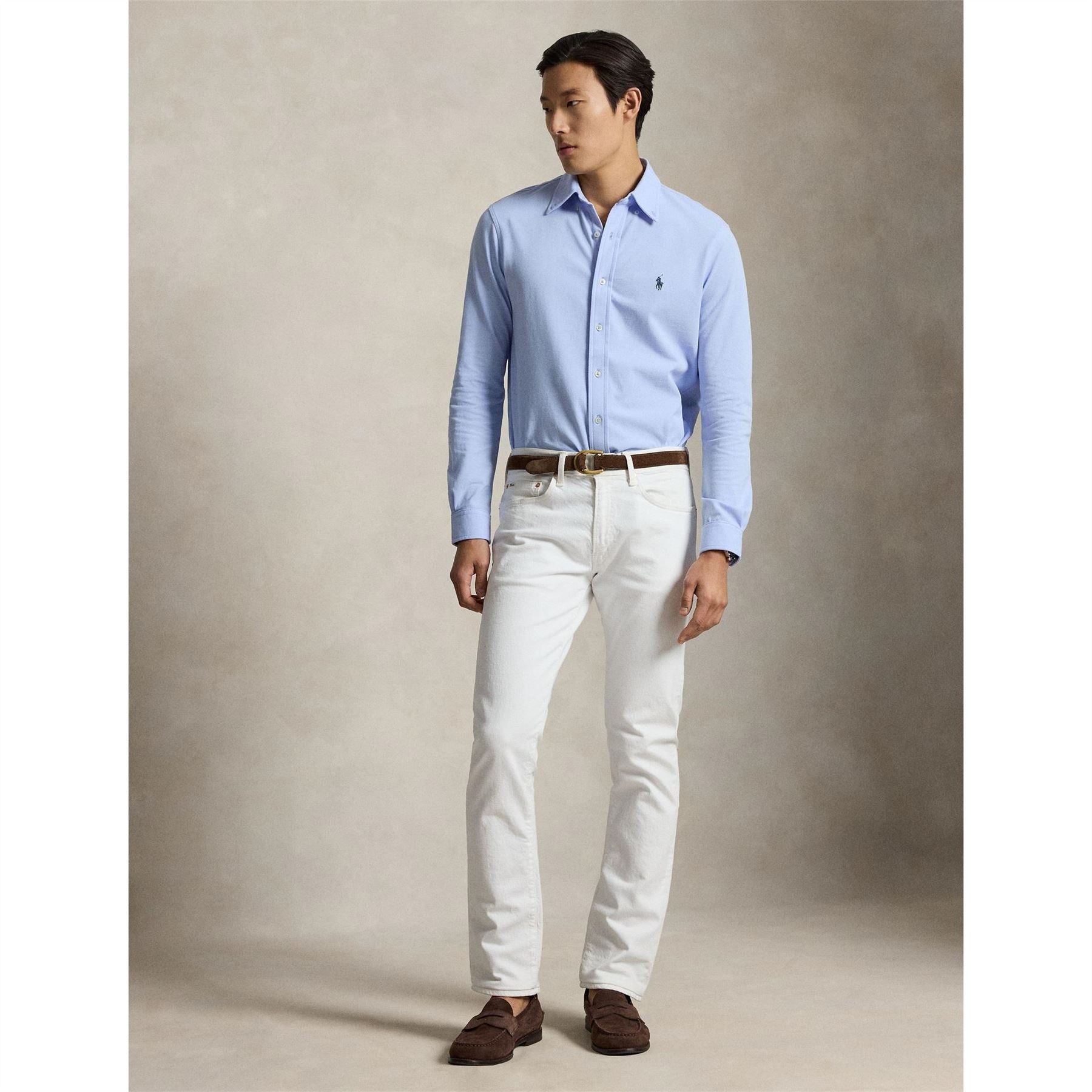 Polo Ralph Lauren Slim Fit Button Down Plain Shirt