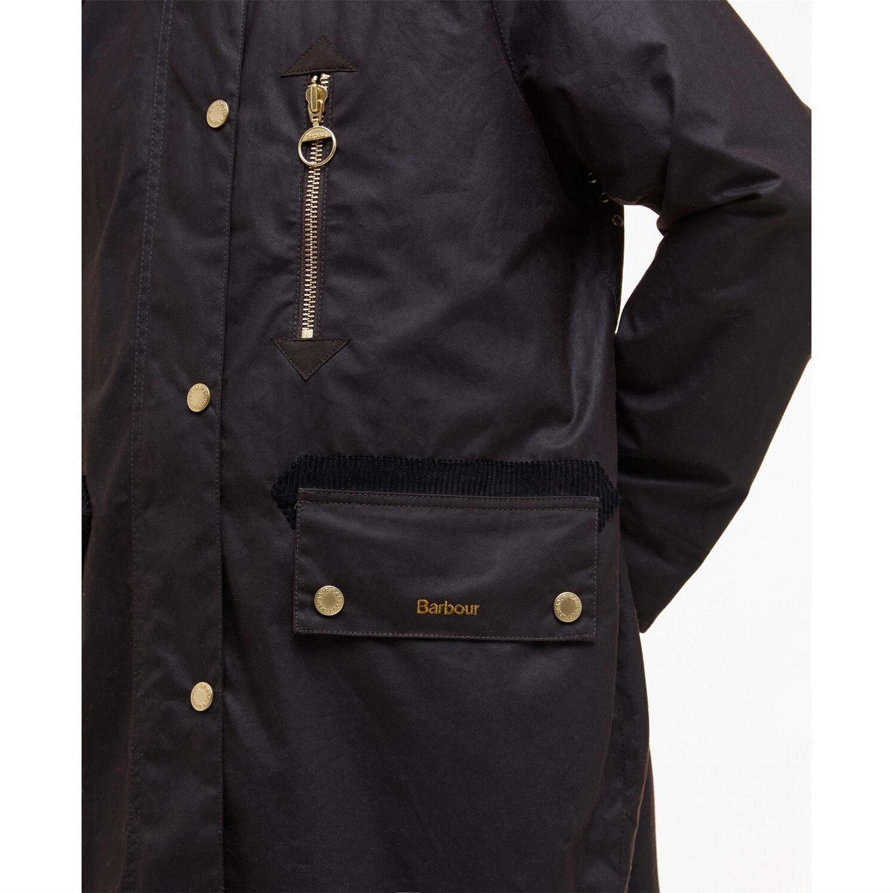Barbour Evette Waxed Long Sleeve Wax Jacket