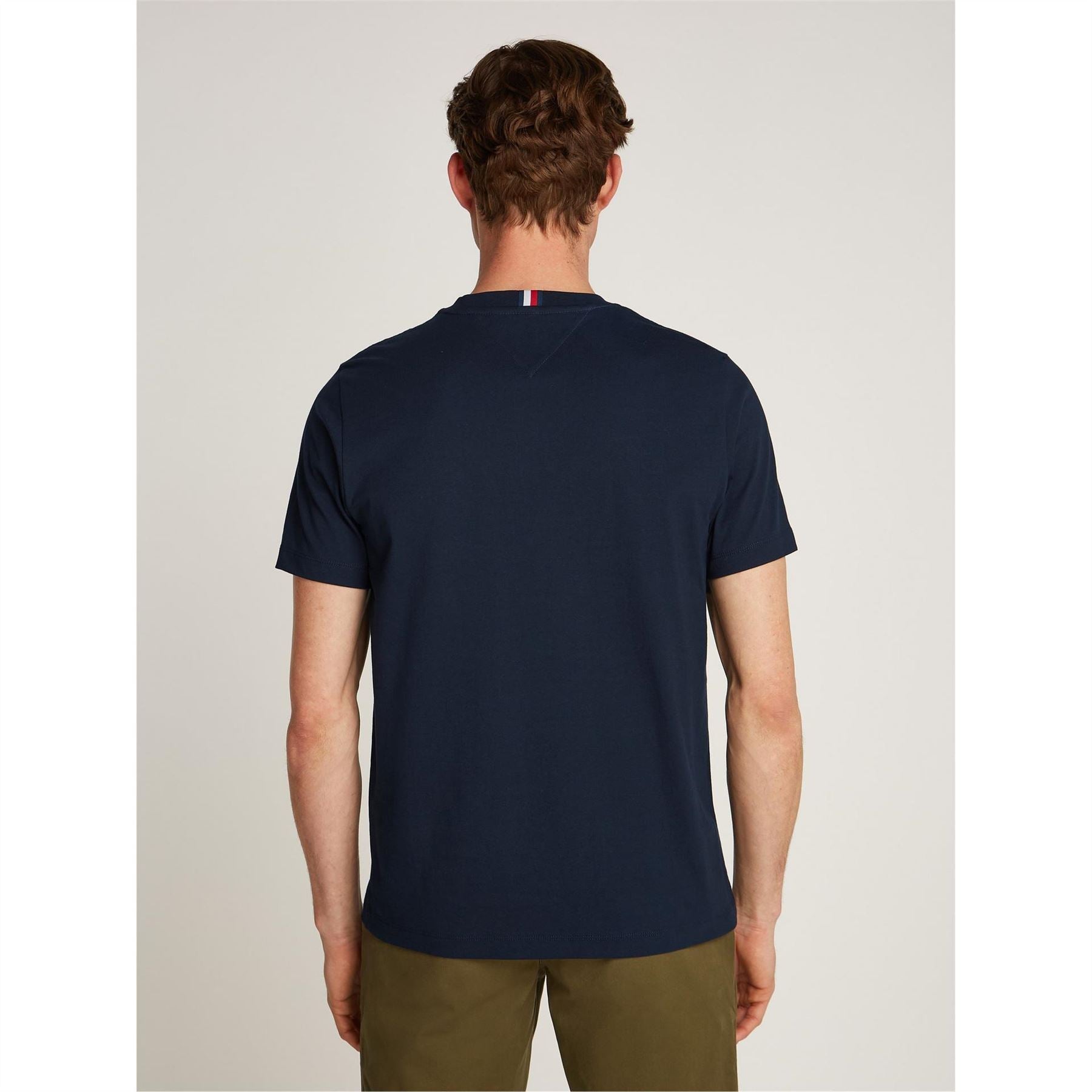 Tommy Hilfiger Logo Print Regular Fit Crew Neck T-Shirt