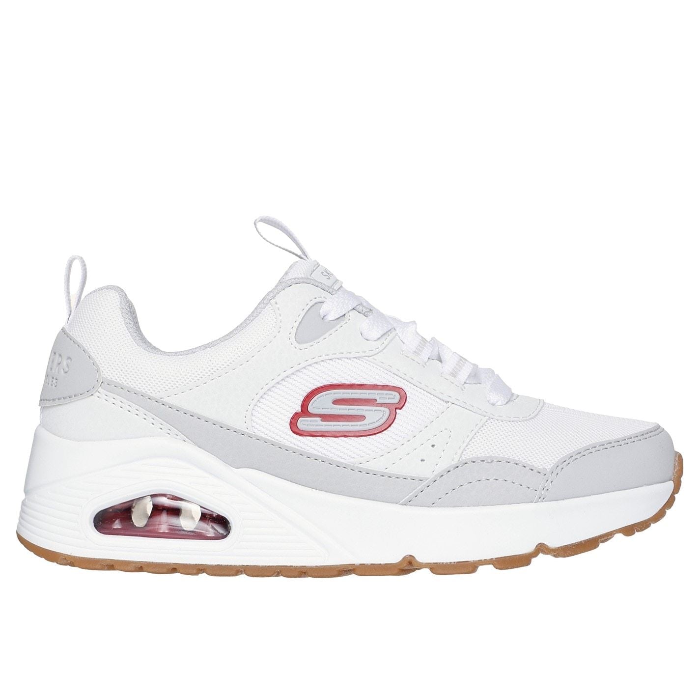 Skechers Lace Up Sneaker W Overlay Details  And  Low Top Trainers Boys