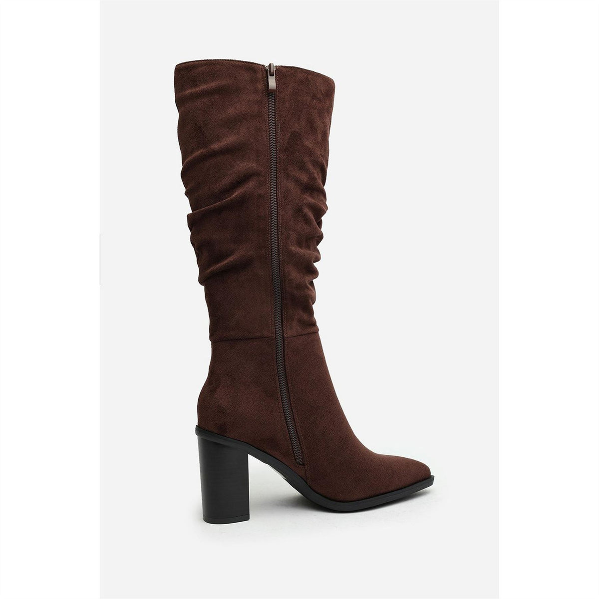 Wheres That From Slouch Knee High Boots With Block Heel