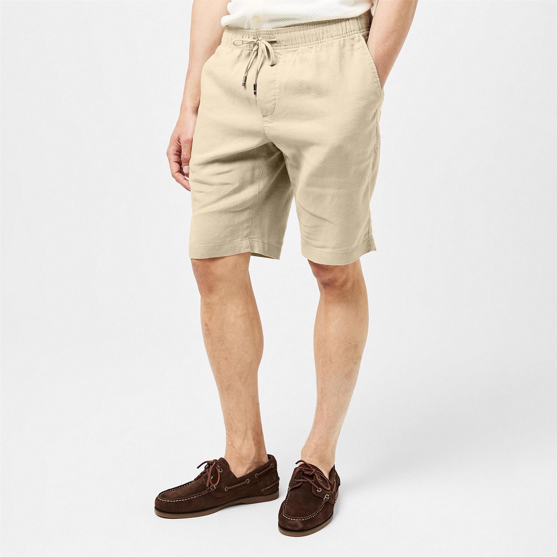 Tommy Hilfiger Harlem Linen Relaxed Fit Woven Tracksuit Shorts
