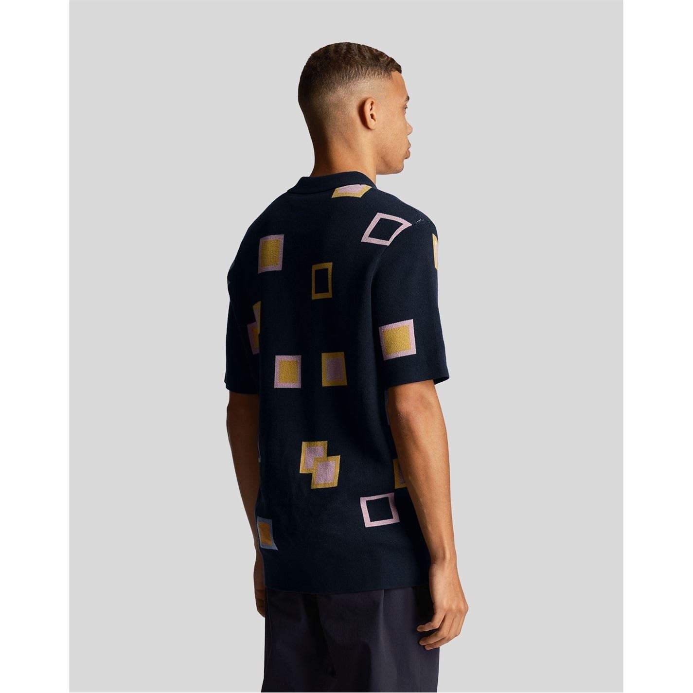 Lyle and Scott Square Knit Regular Fit Polo Shirt