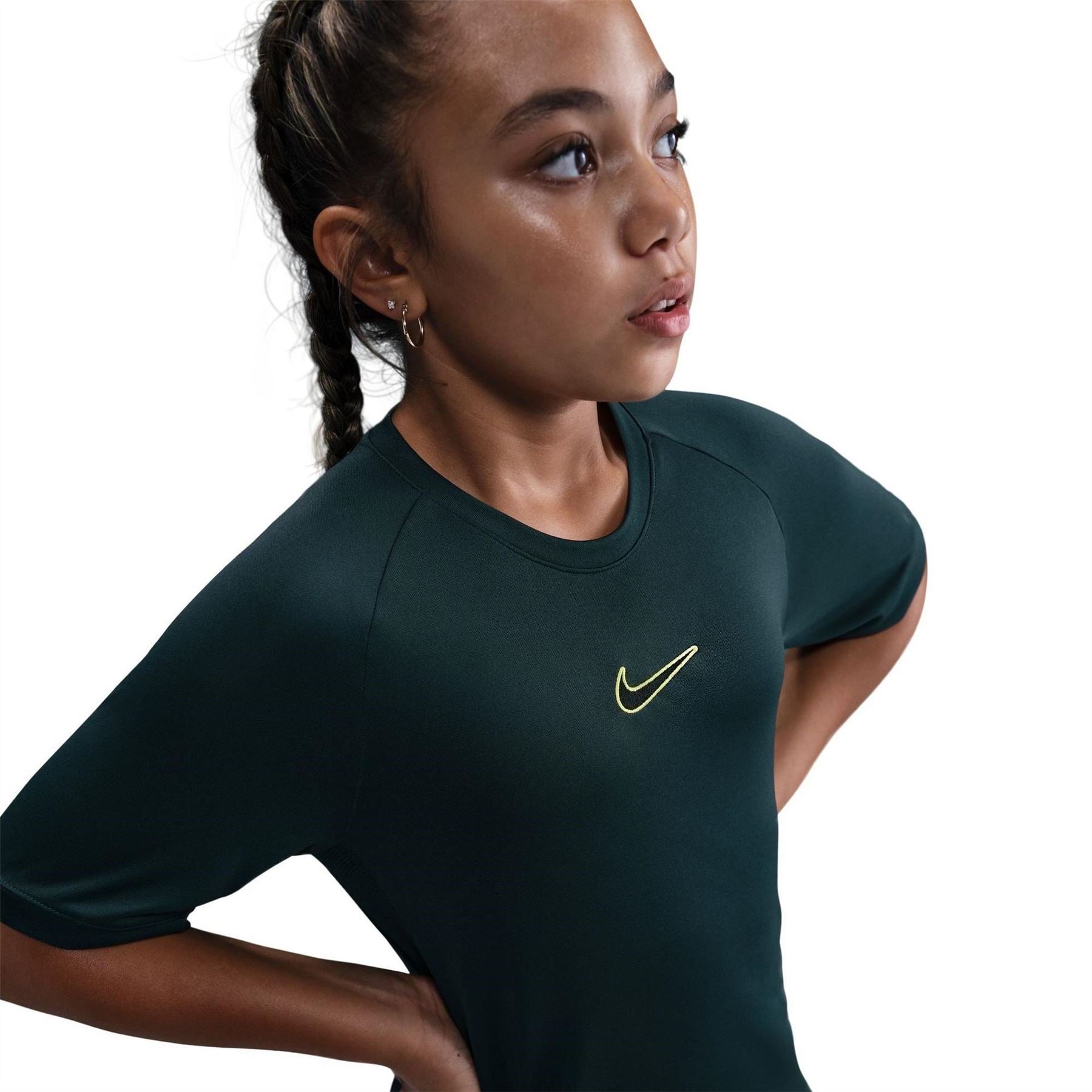 Nike Logo Crew Neck Raglan Sleeve Jersey T-Shirt