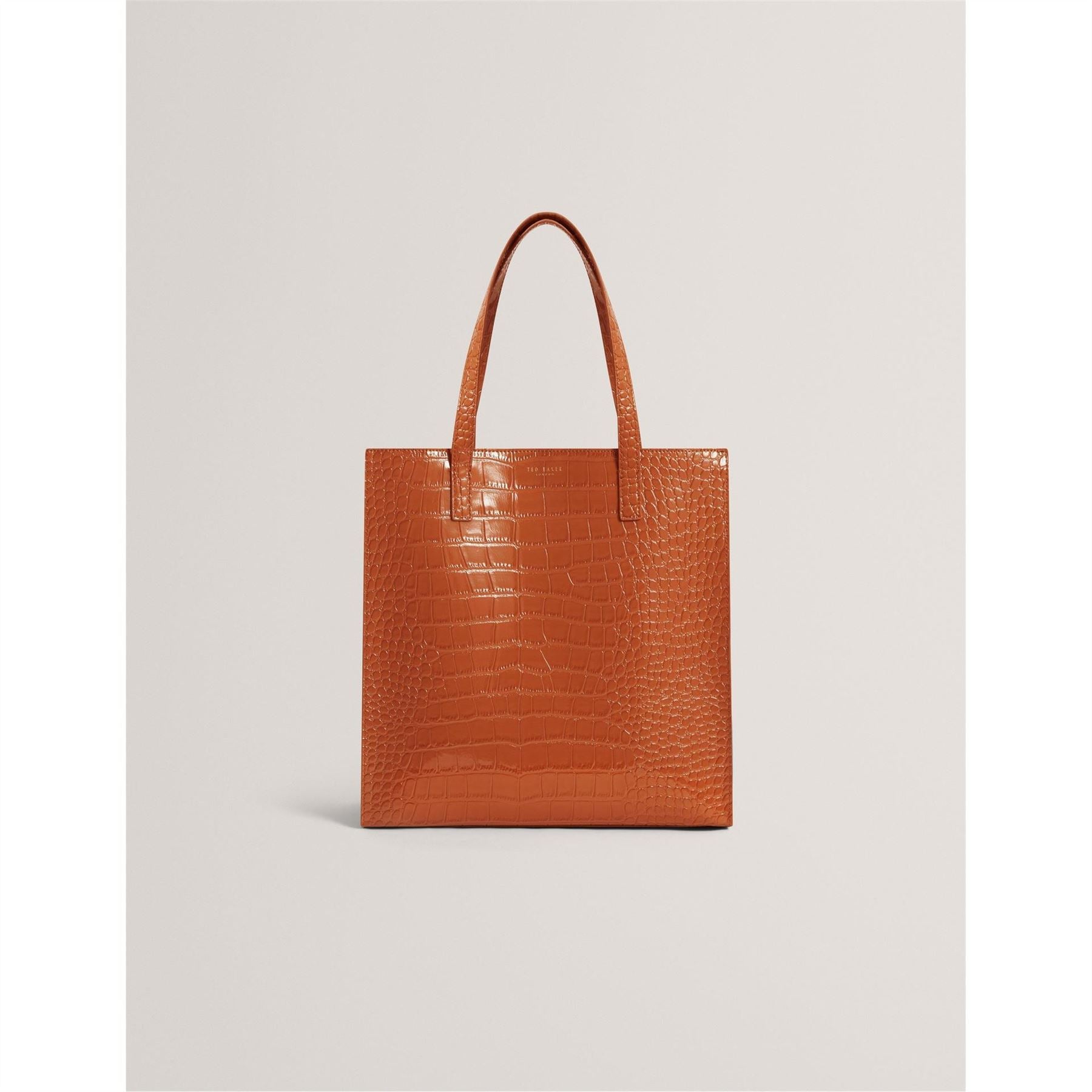 Ted Baker Croc Icon Snake Skin Textured Embossed Tote