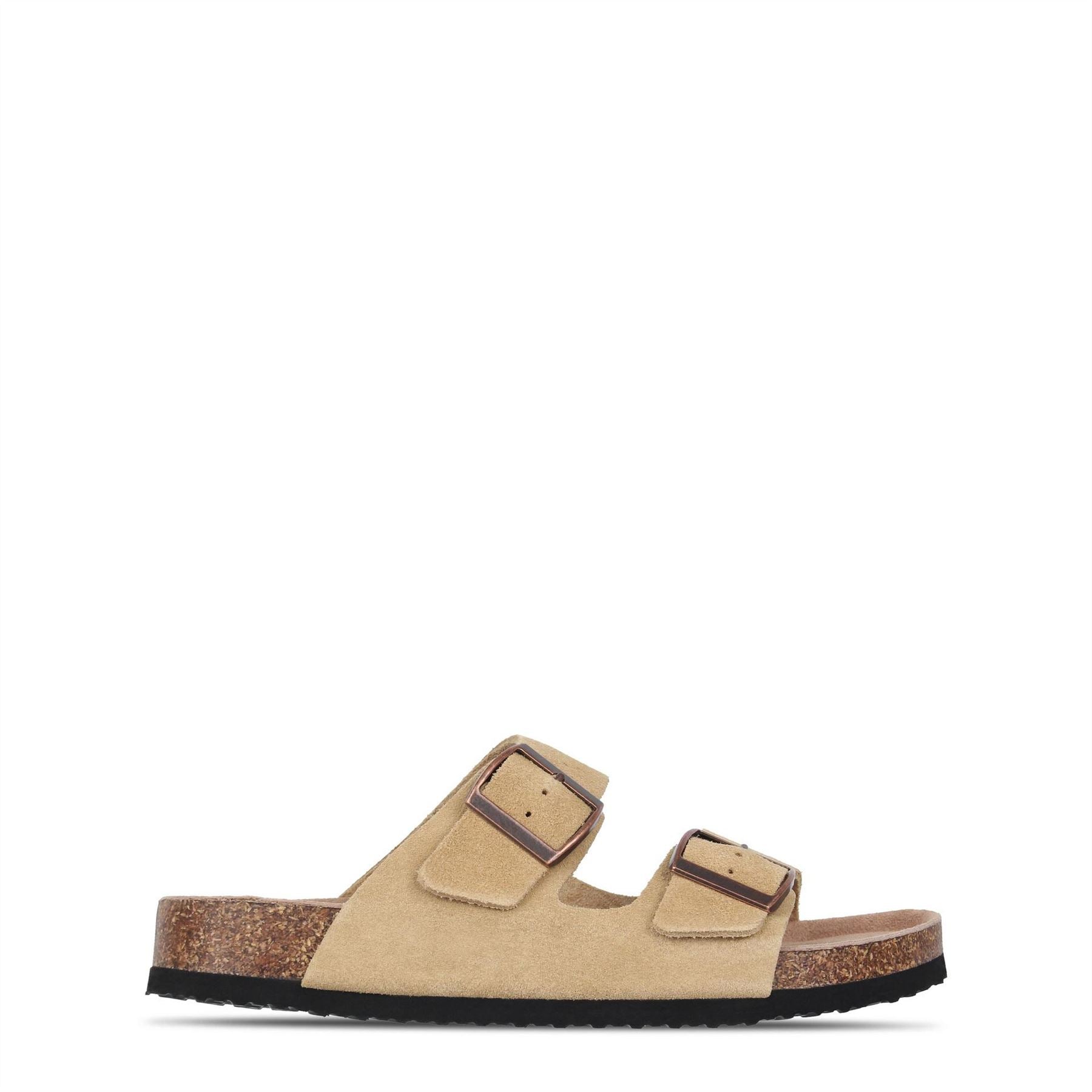 Jack Wills Cork Strap Open Toe Slide Sandals
