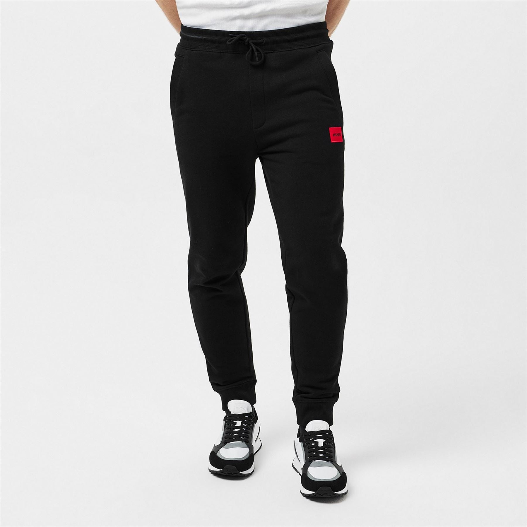 Hugo HUGO Doak Closed Hem Jogging Bottoms with Logo Detail