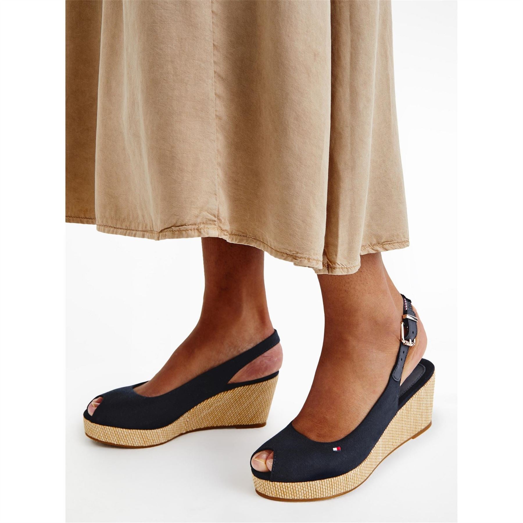 Tommy Hilfiger Elba Sling Back Wedges