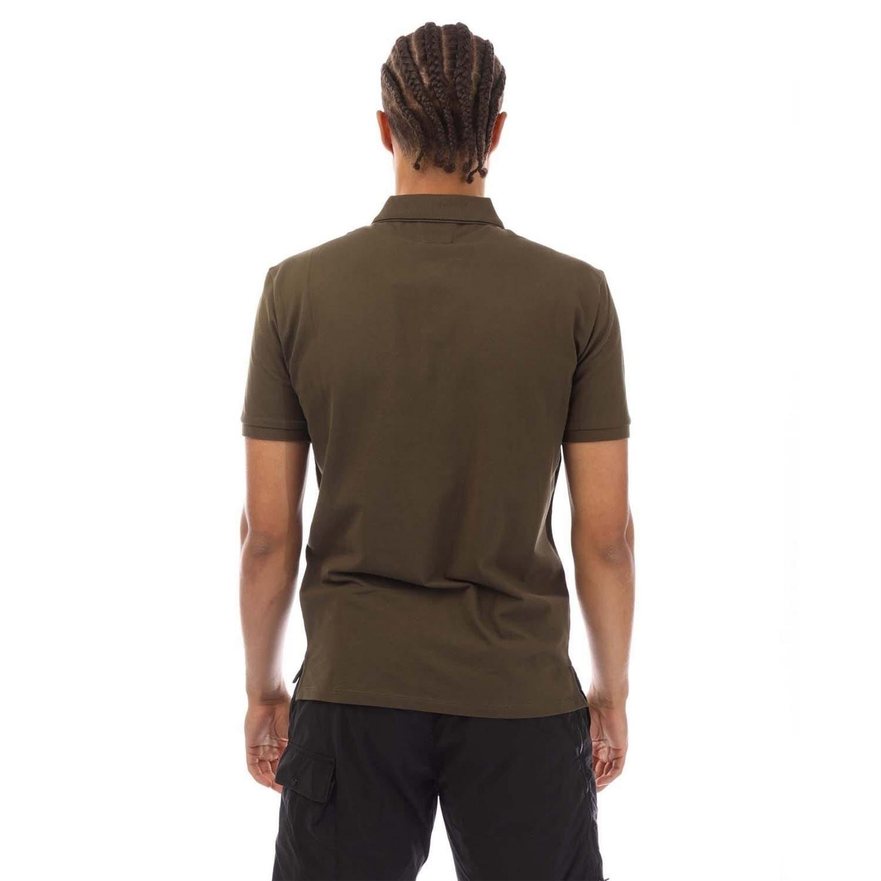 CP Company Piquet Logo Polo Shirt