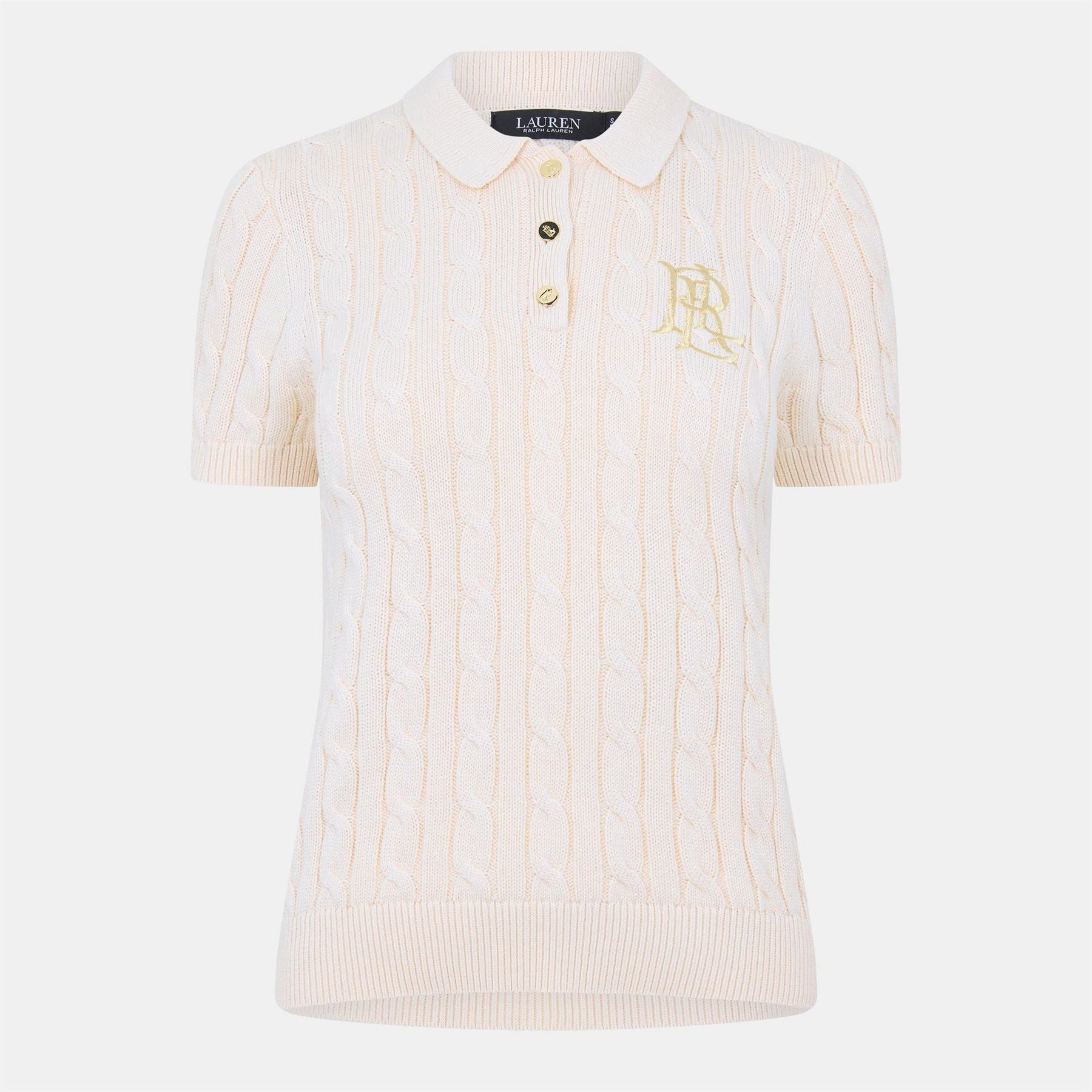 Lauren by Ralph Lauren Embroidered Collared Neck Short Sleeve Polo Shirt