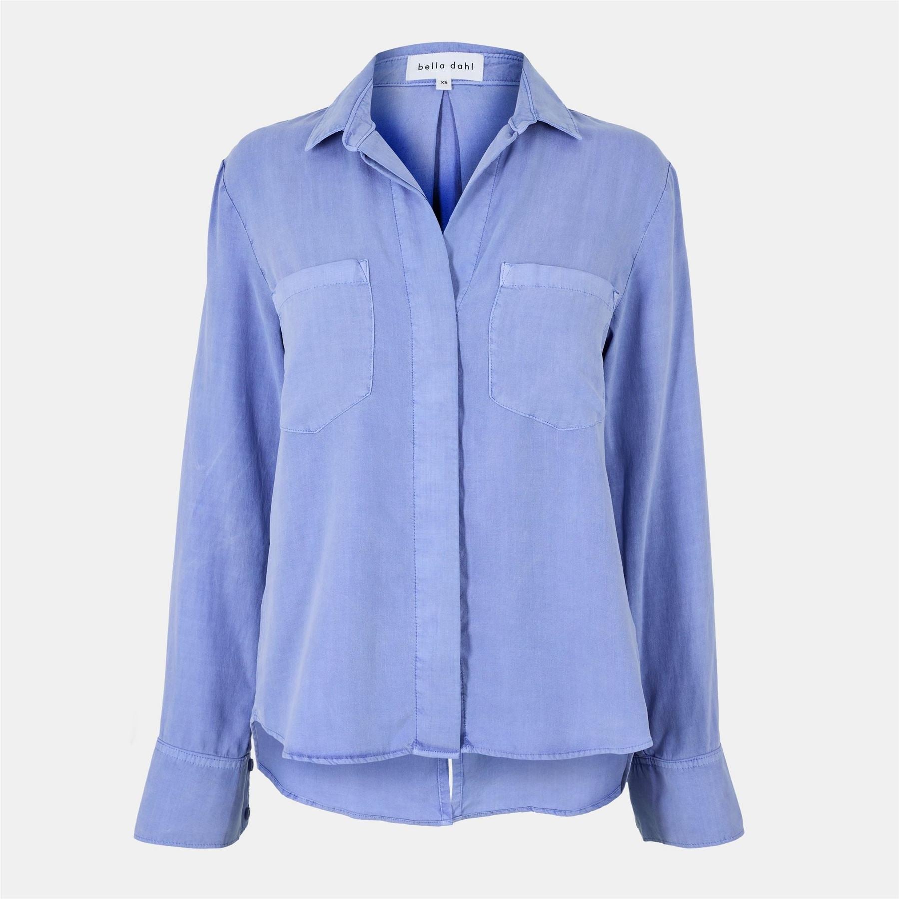 Bella Dahl Back Slit Relaxed Fit Three Quarter Sleeve Shirt