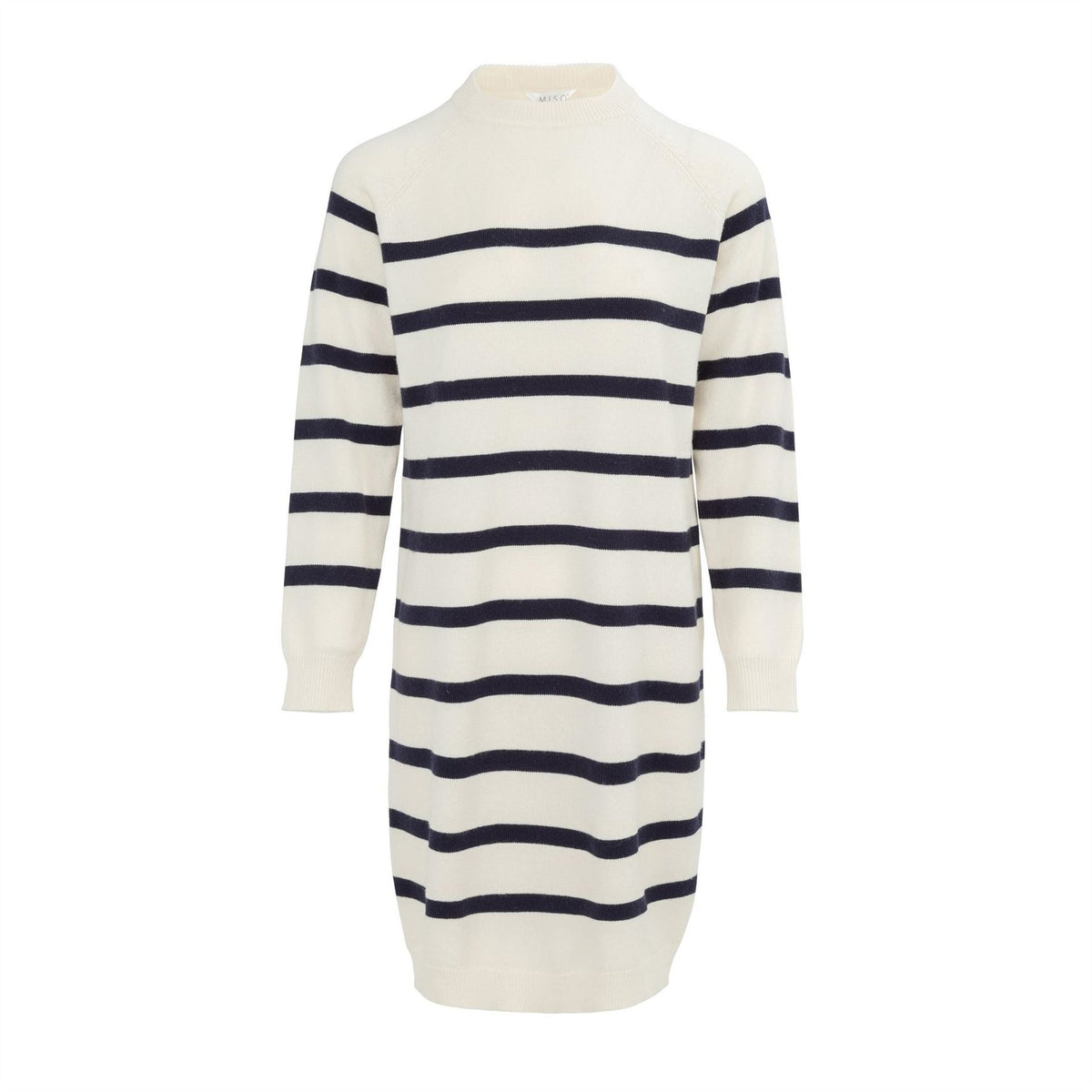 Miso Mock Neck Long Sleeve Knitted Jumper Dress