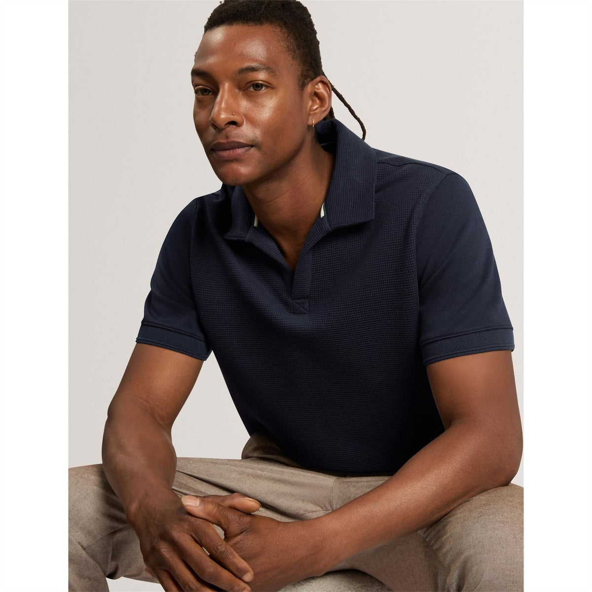 Ted Baker Waffle Short Sleeve Polo Shirt