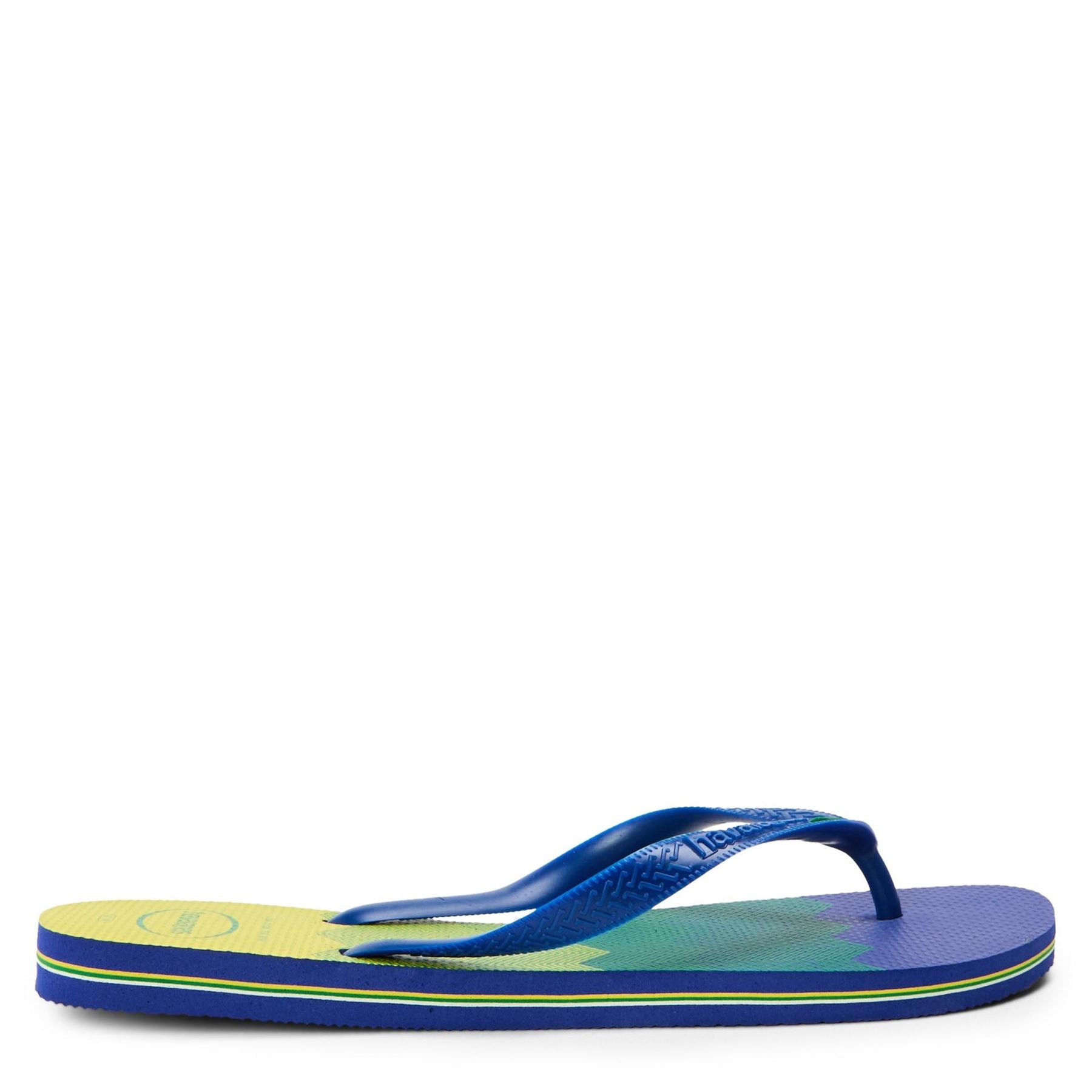 Havaianas Mens Hav. Brasil Fresh Black Black Leaf Flip Flops