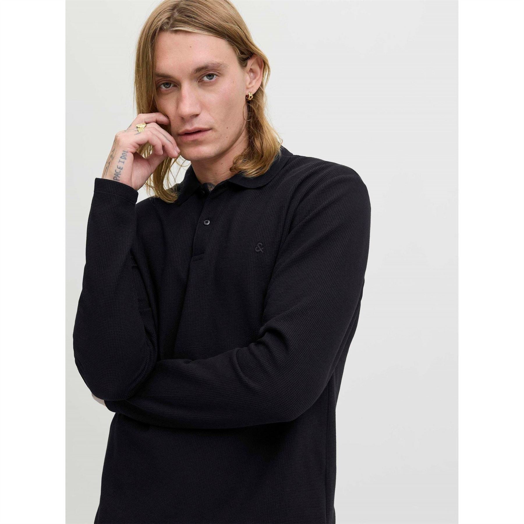 Jack and Jones Mens Longsleeve Polo