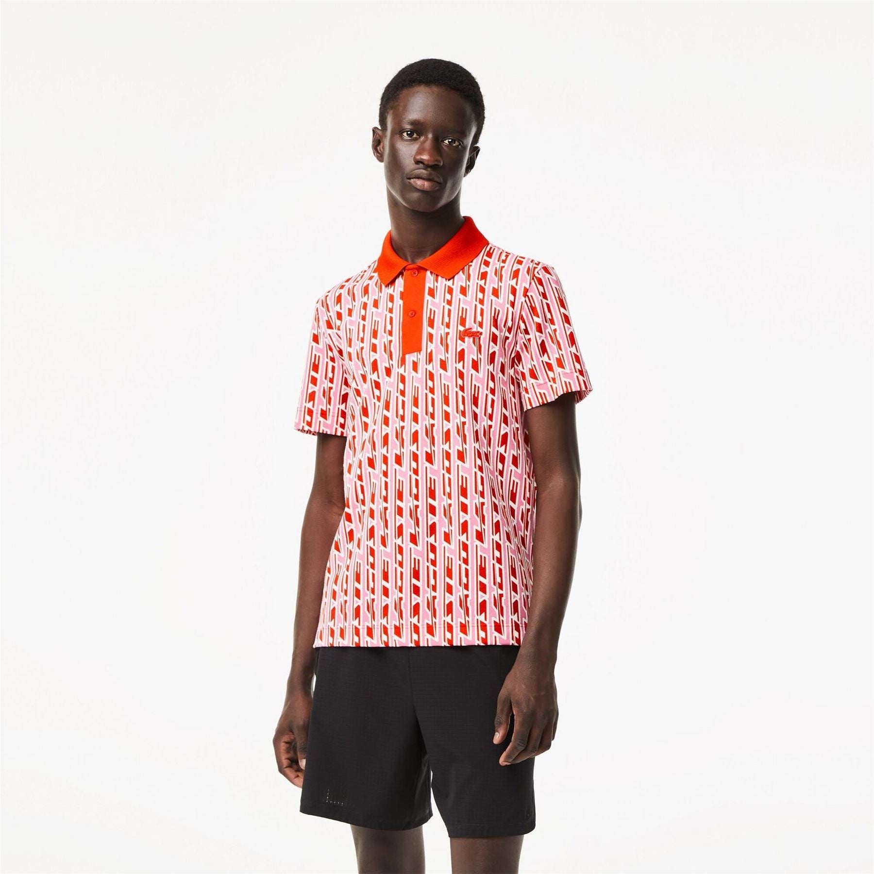 Lacoste Printed Short Sleeve Polo Shirt