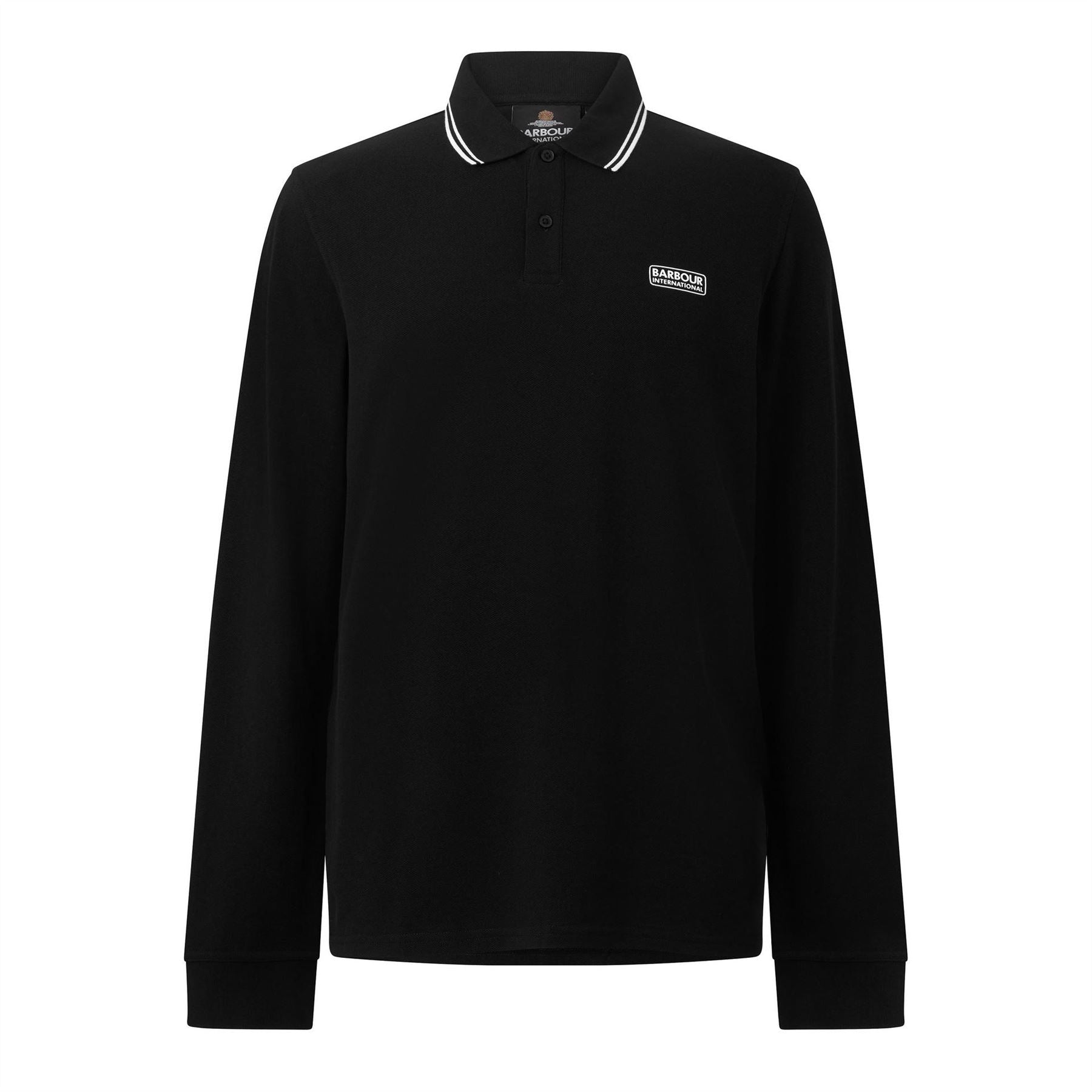 Barbour International Evan Tip Cotton Long Sleeve Polo Shirt