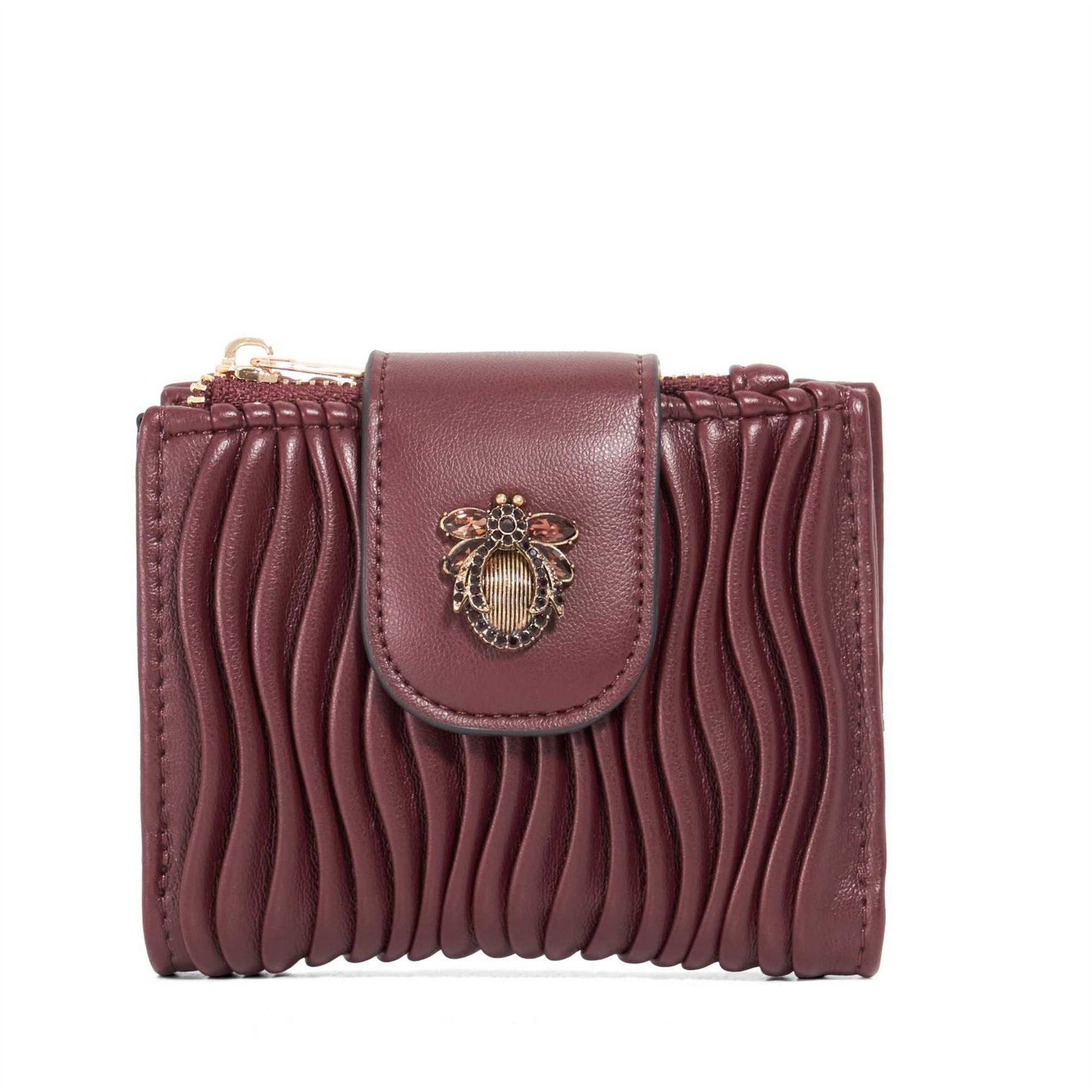 Dune London Kearton Textured Coin Purse with Gold Tone Hardware