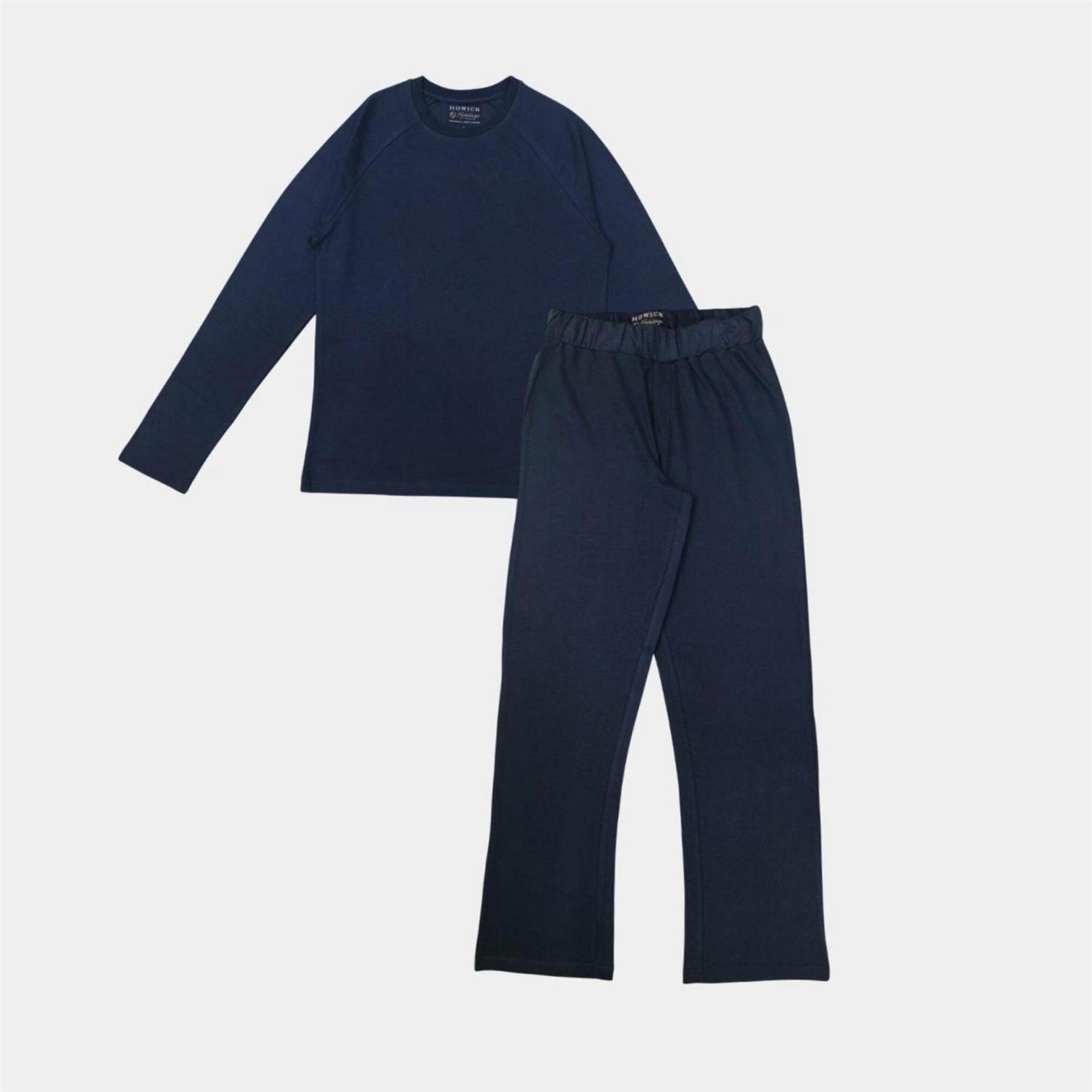 Howick  Cotton Crew Neck Long Sleeve Pyjama Sets