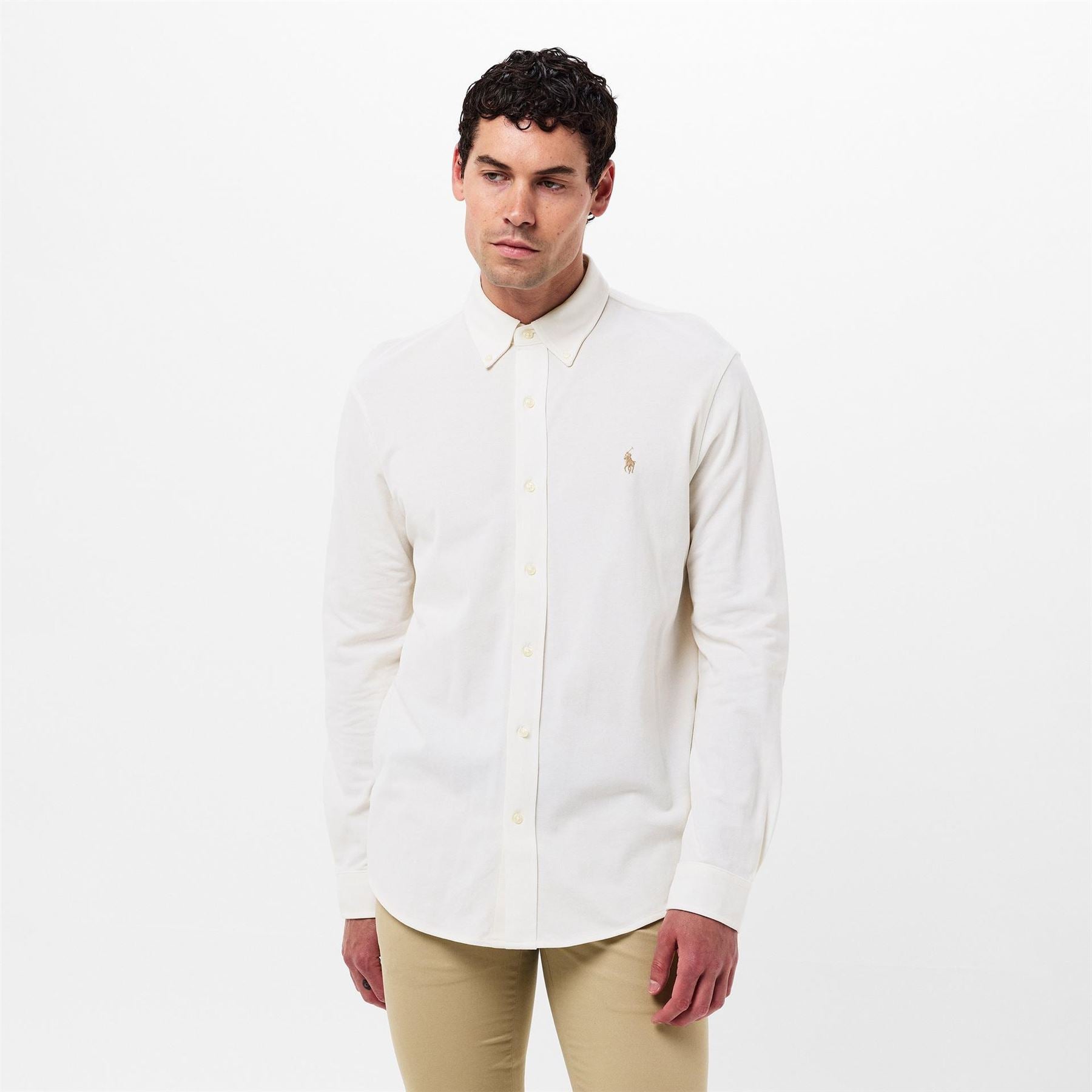 Polo Ralph Lauren Slim Fit Button Down Plain Shirt