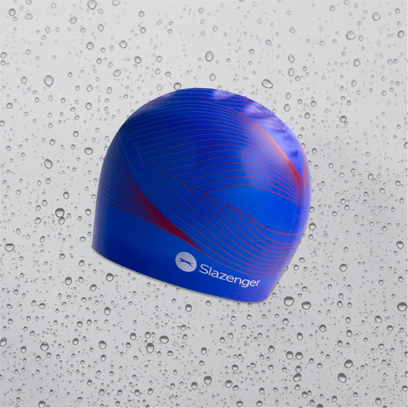 Slazenger Print Silicone Swimming Cap Adults