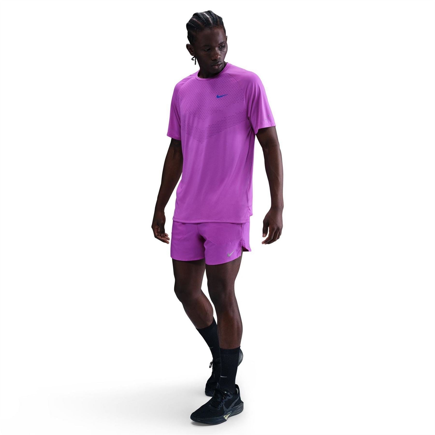 Nike Mens Stride Dri Fit 5 Brief Lined Running Shorts