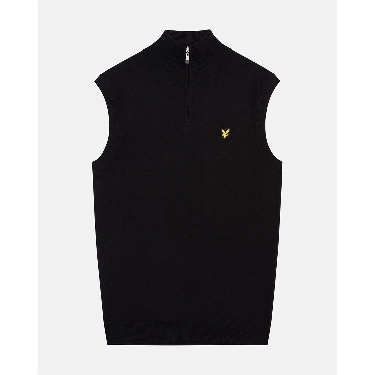 Lyle and Scott Knitted Mock Neck Regular Fit Vest