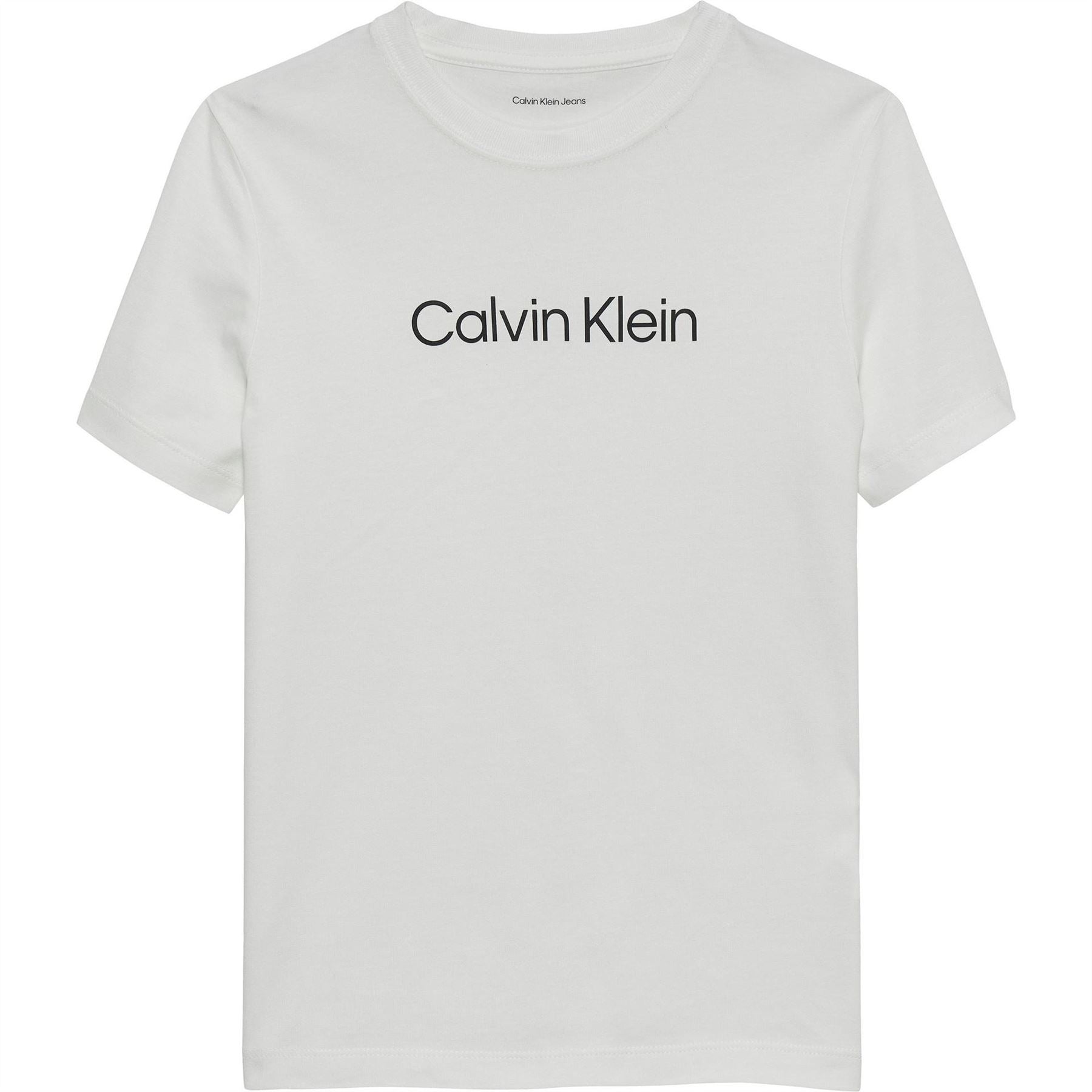 Calvin Klein Jeans 2 Pack Logo Print Crew Neck Short Sleeve T-Shirt
