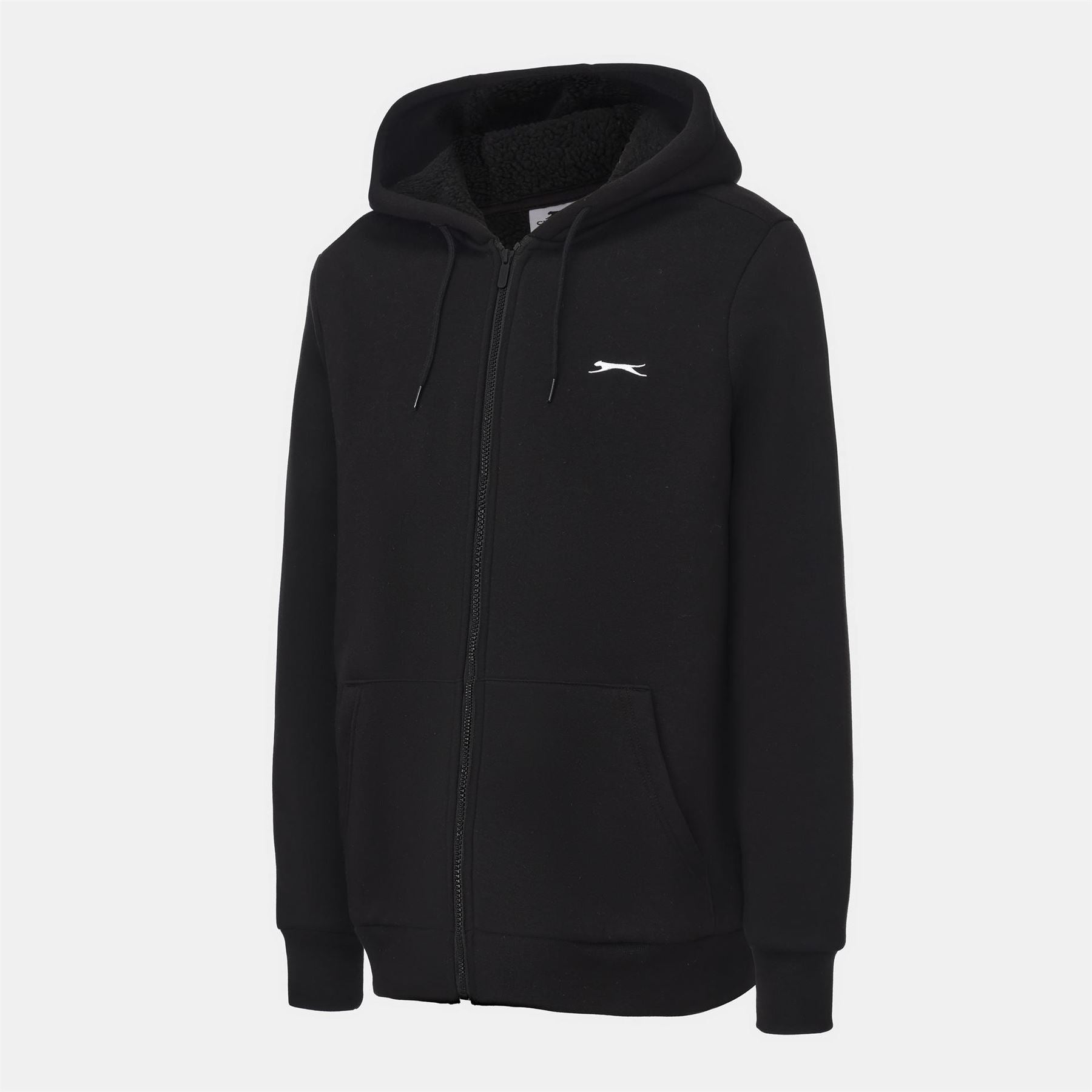 Slazenger Mens Borg Lined Fleece Hoodie