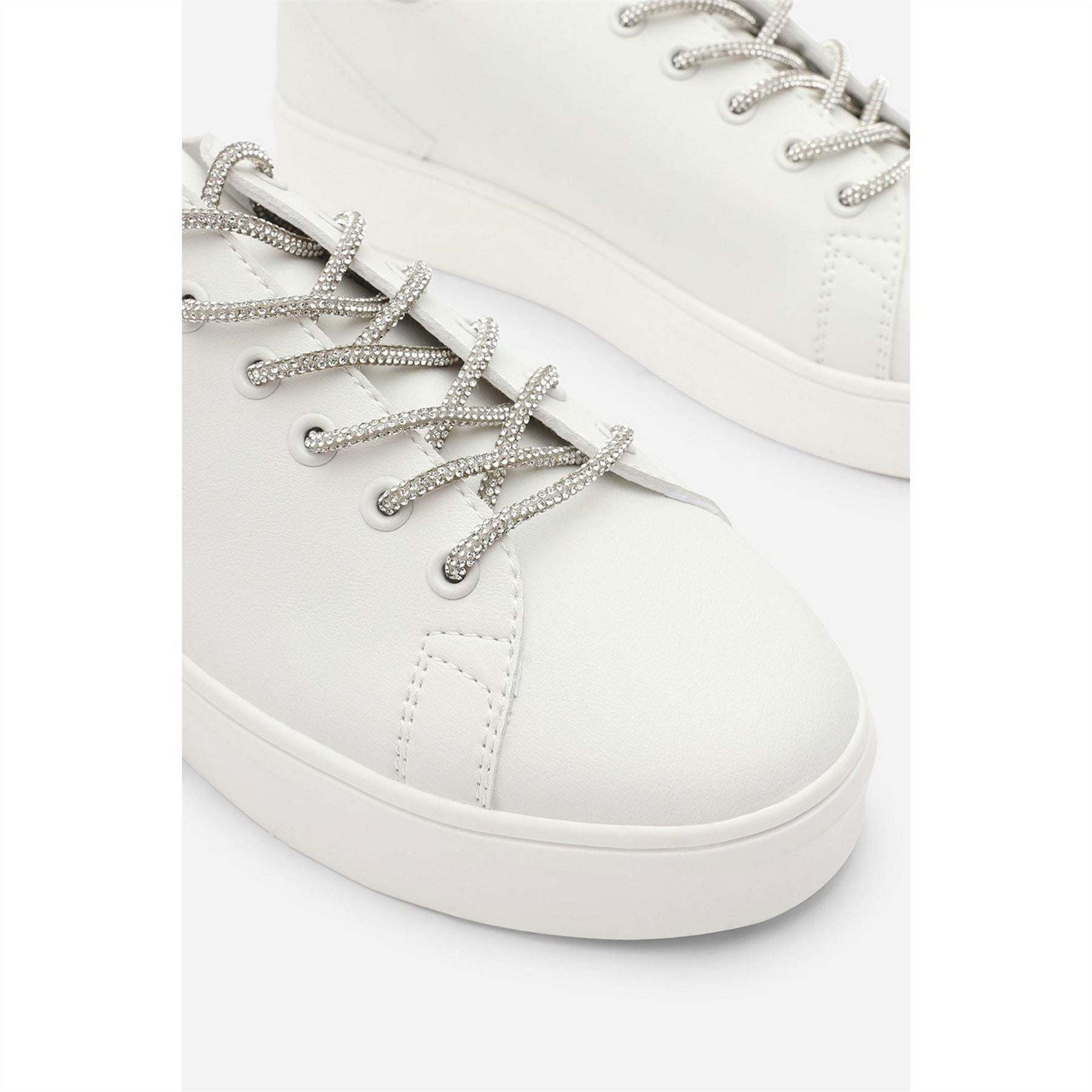 Wheres That From Low Wedge Trainer With Lace Up Detail