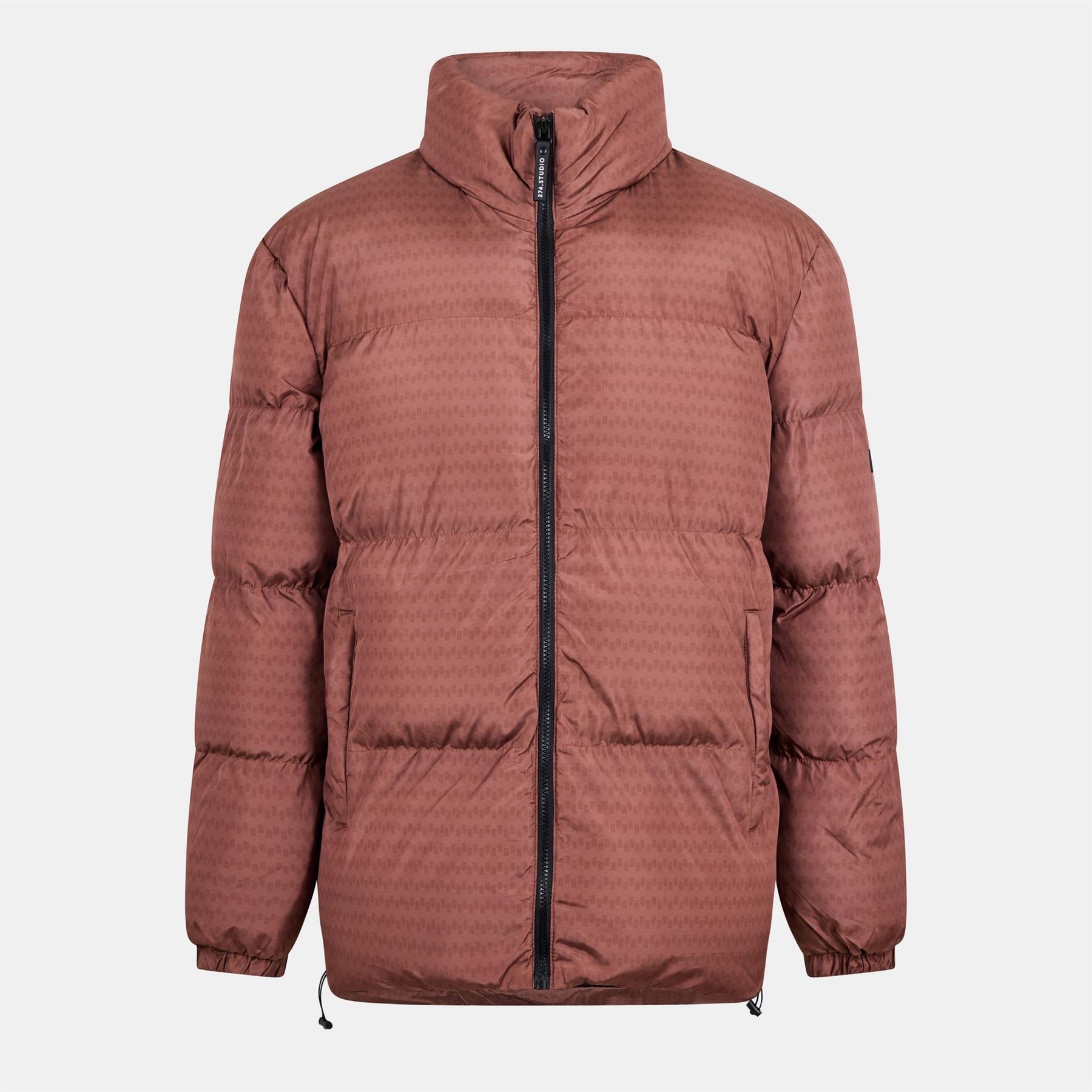 NY Concept Textured Zipped Pocket Puffer Jacket