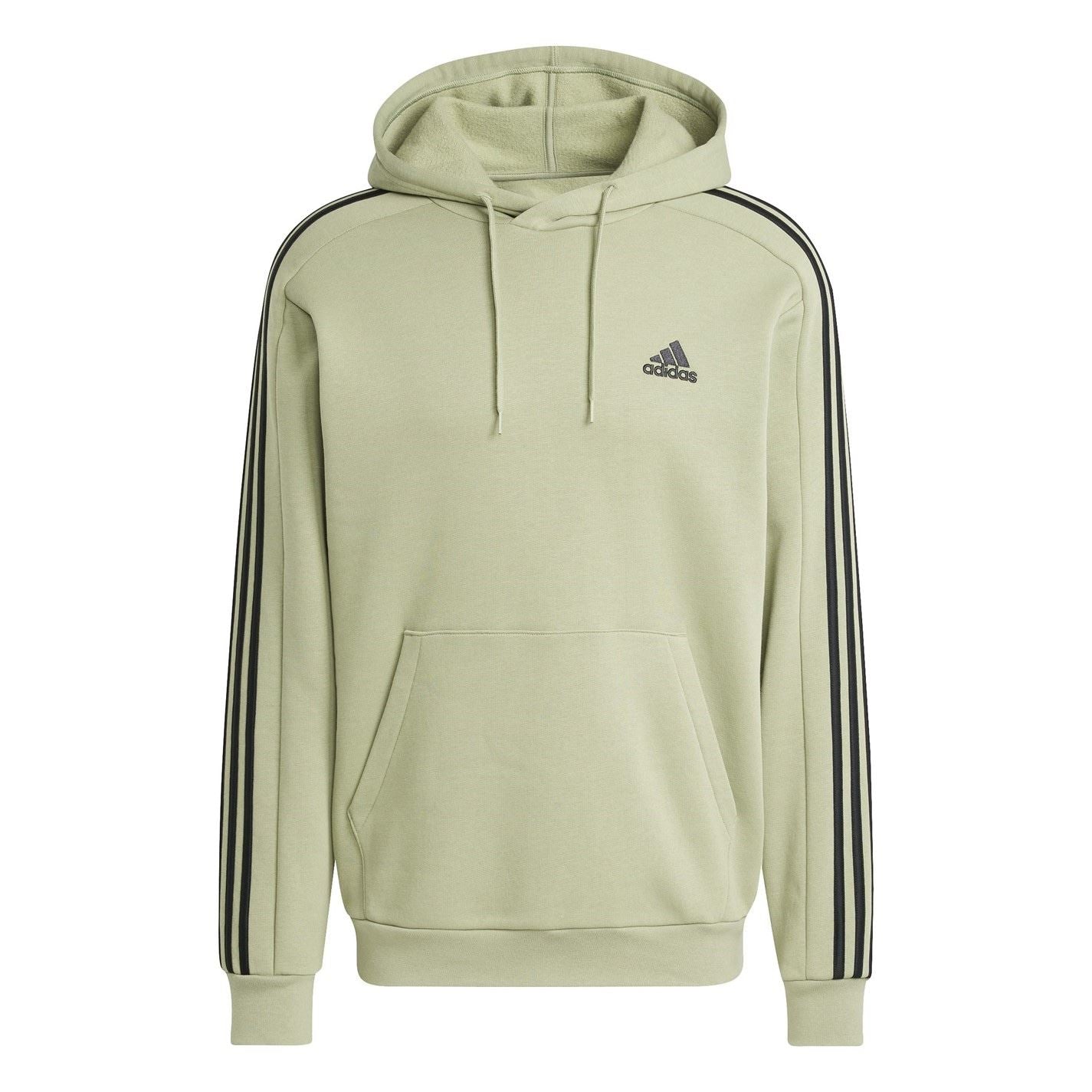 adidas Mens Fleece 3 Stripes Hoodie