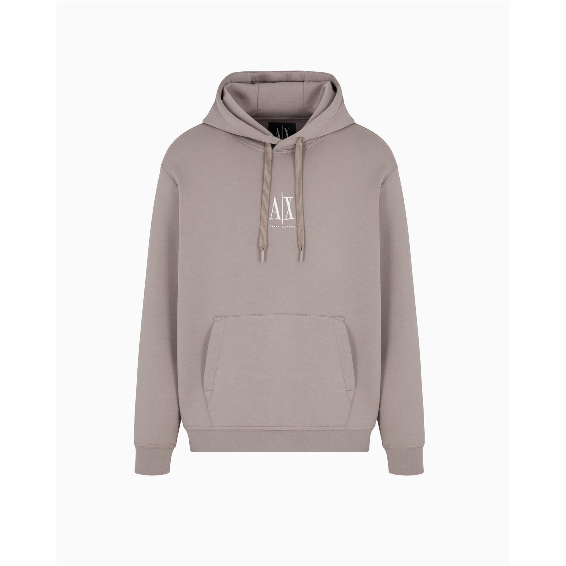 Armani Exchange Icon Embroidered Cotton Over The Head Hoodie