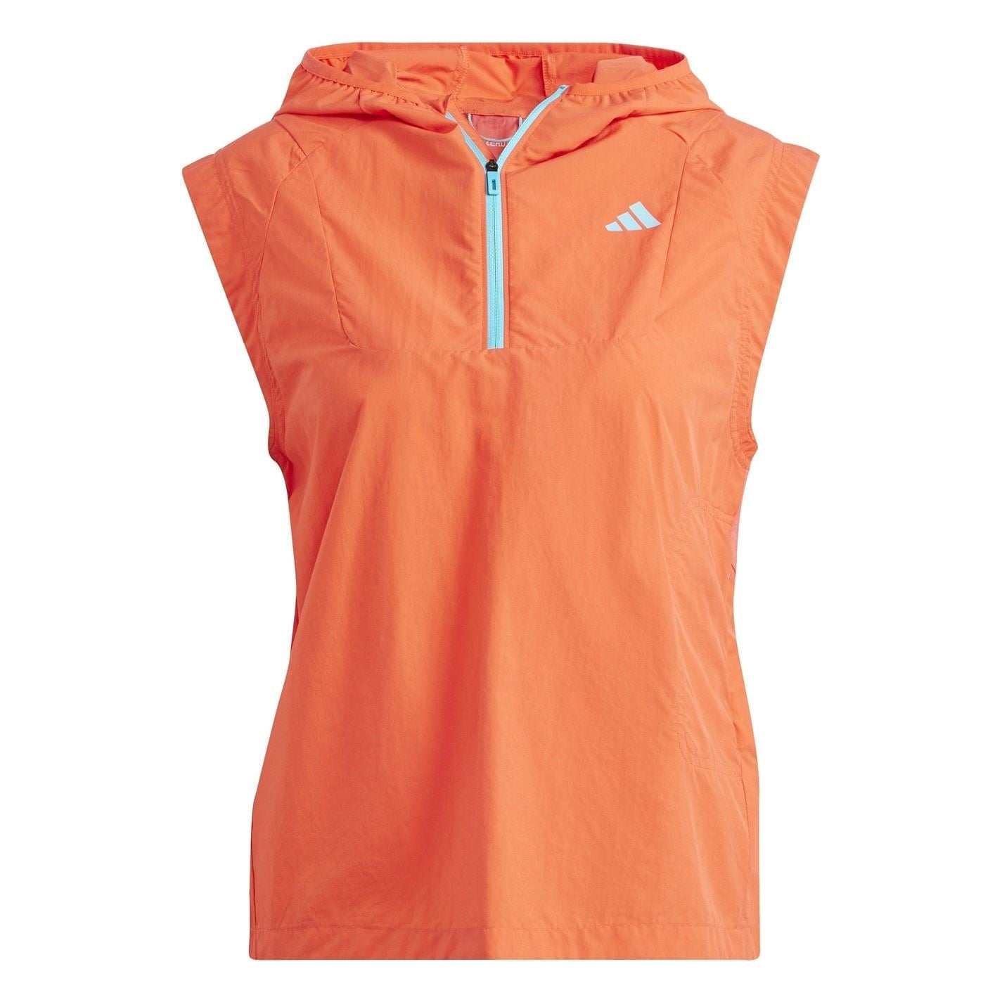 adidas Womens Adizero Half Zip Running Vest