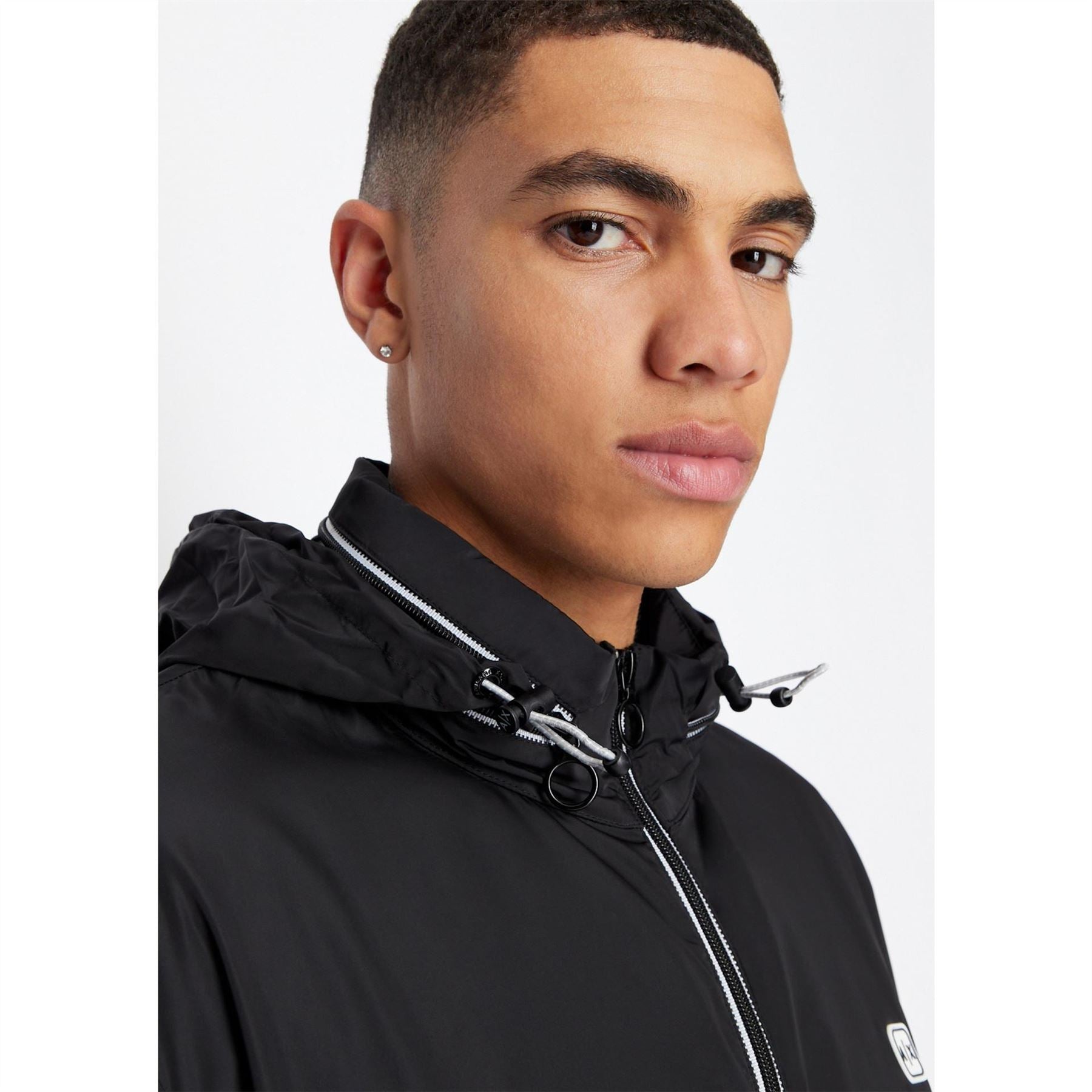 Armani Exchange Mens Exchange Patch Logo Jacket