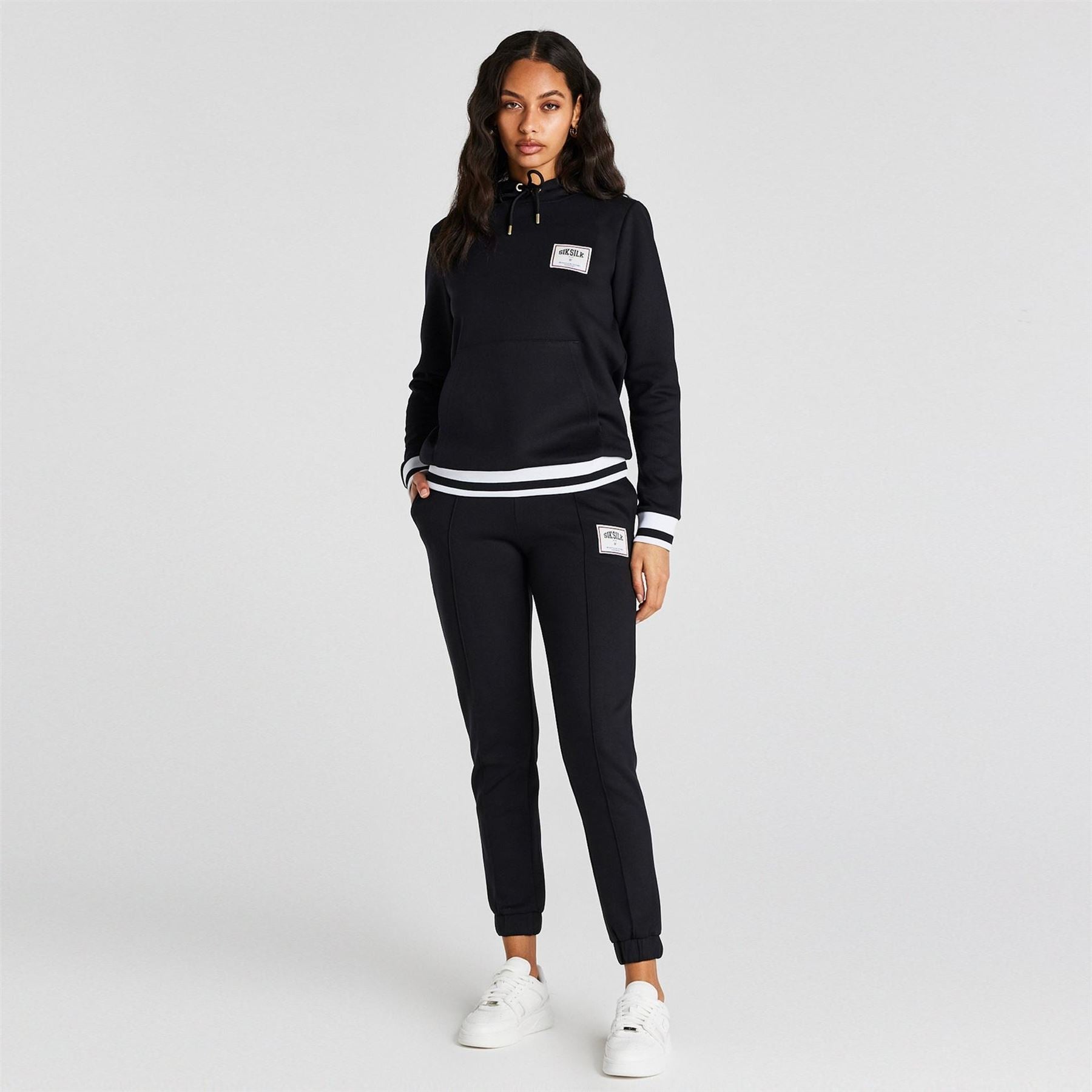 SikSilk Regular Fit Hooded Neck Track Top