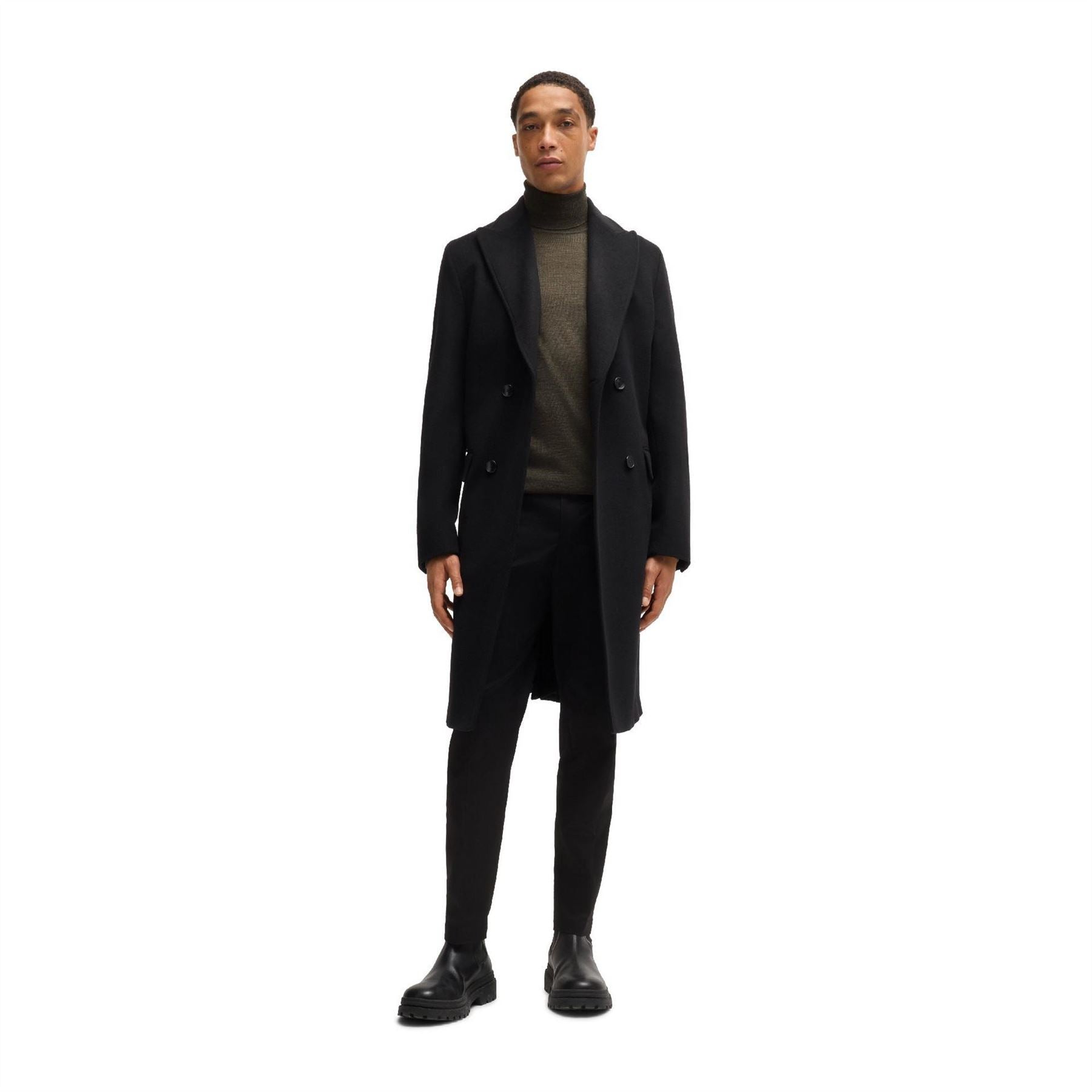 Boss Turtle Neck Long Sleeve Regular Fit Sweater