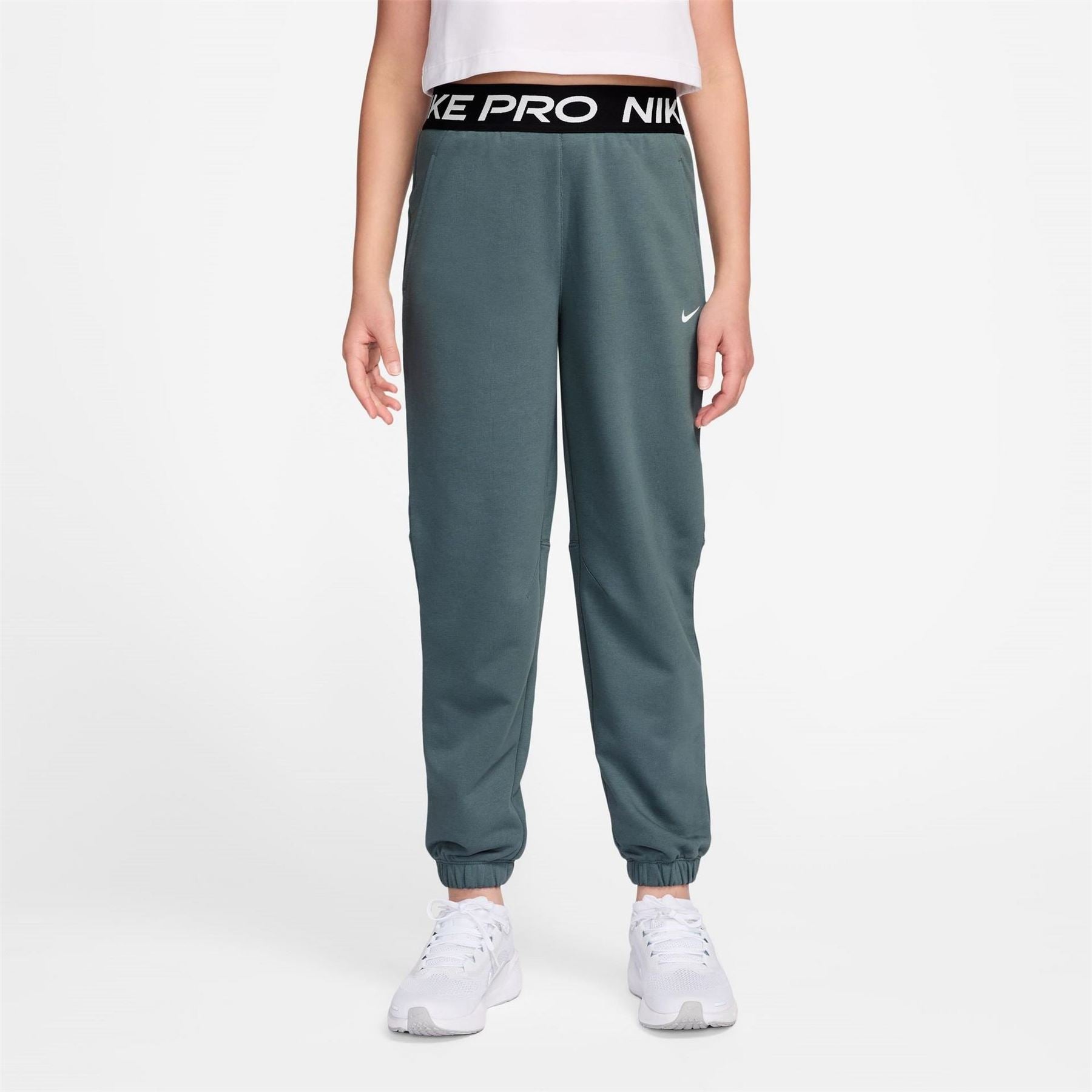 Nike Pro Fleece Solid Patterned Slim Joggers