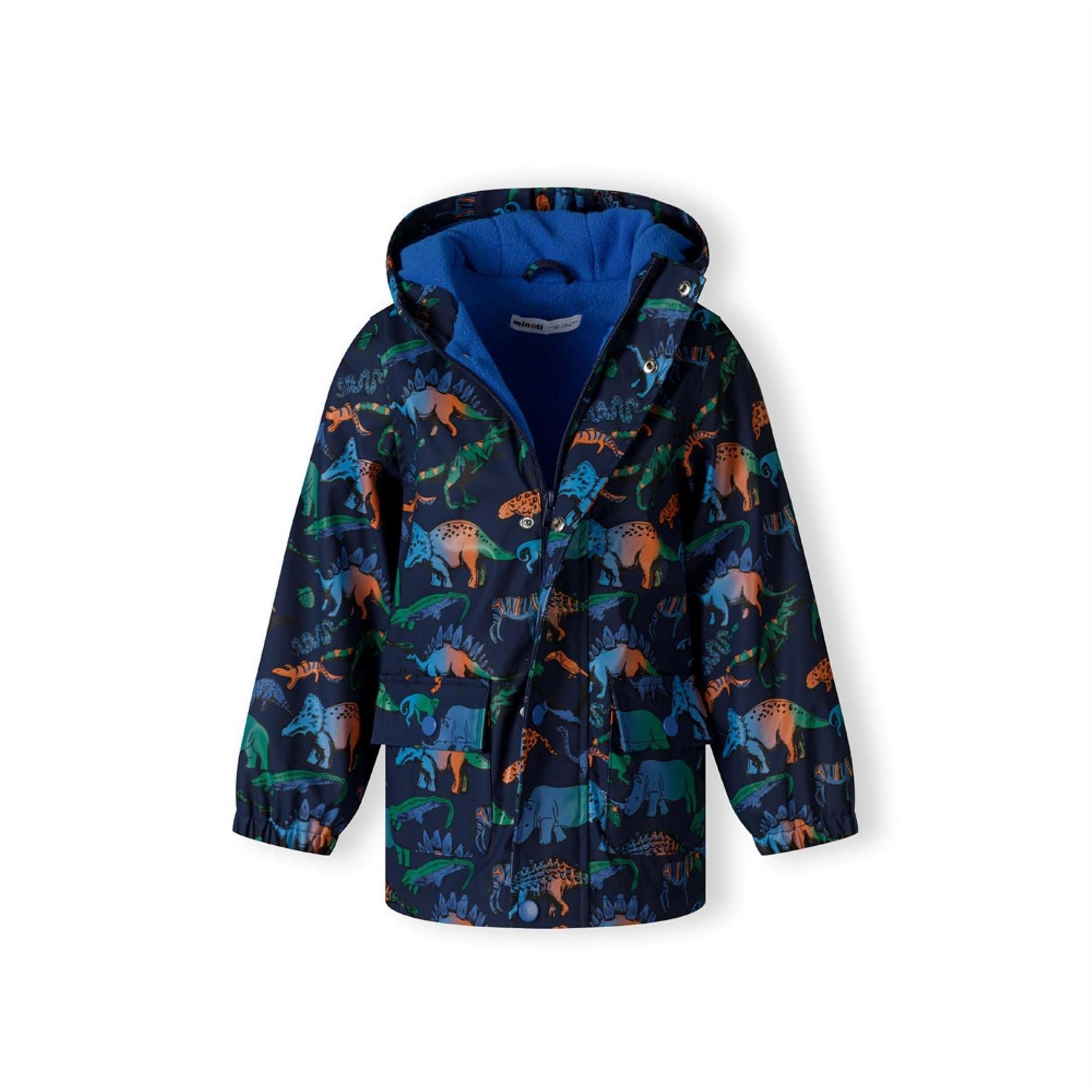 Minoti Boys Rain Jacket Printed Navy