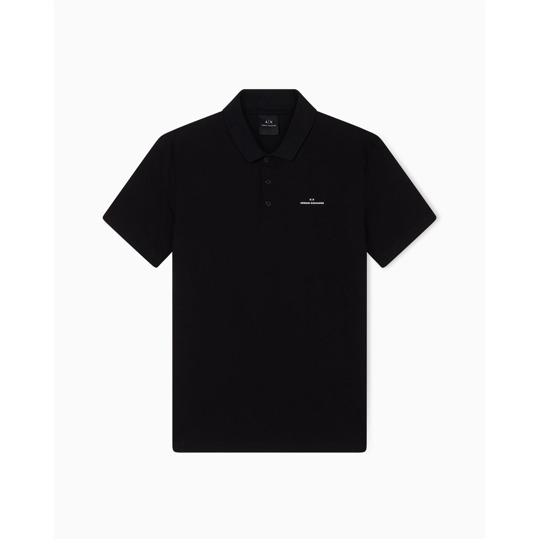 Armani Exchange Exchange Collared Neck Short Sleeve Polo Shirt