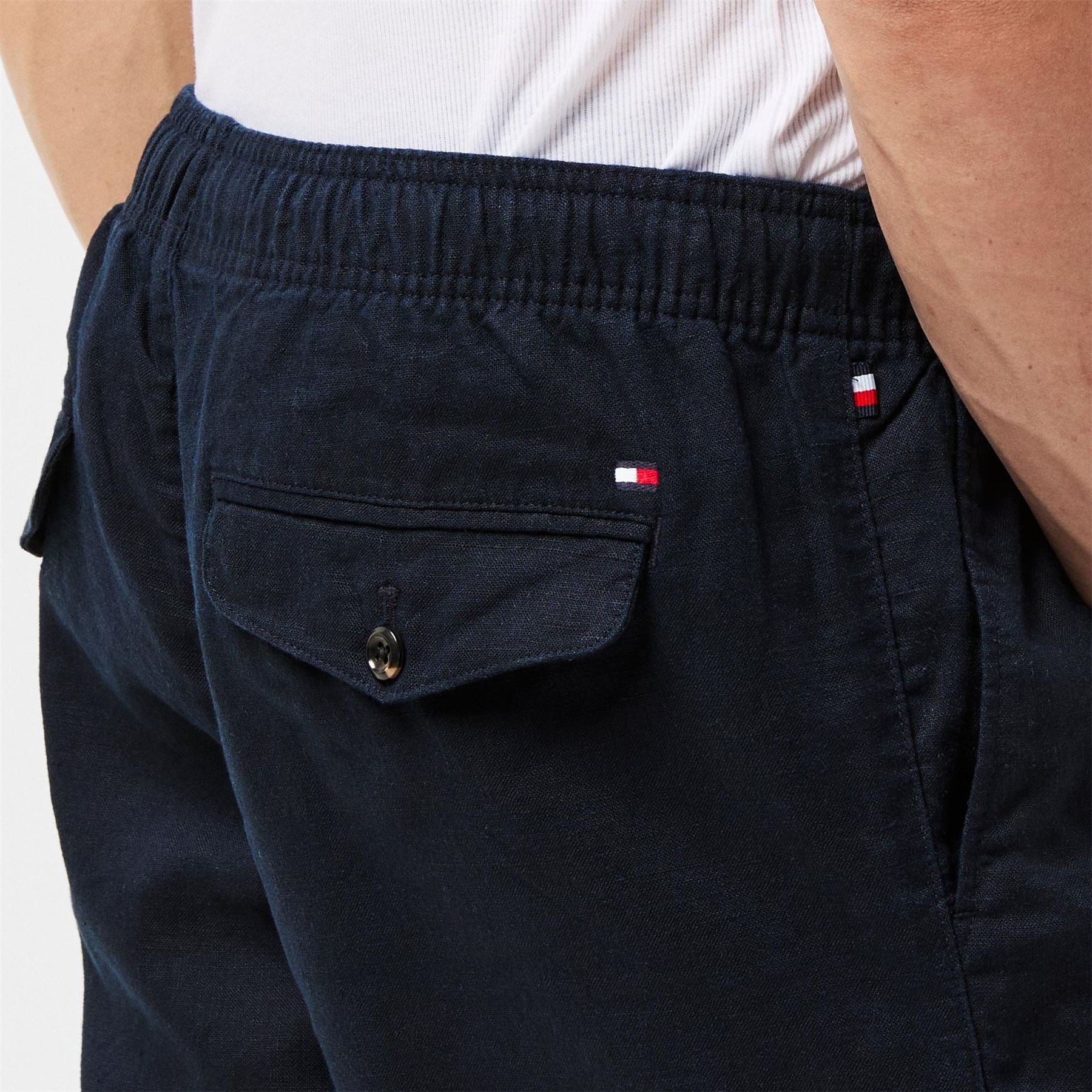 Tommy Hilfiger Harlem Linen Relaxed Fit Woven Tracksuit Shorts