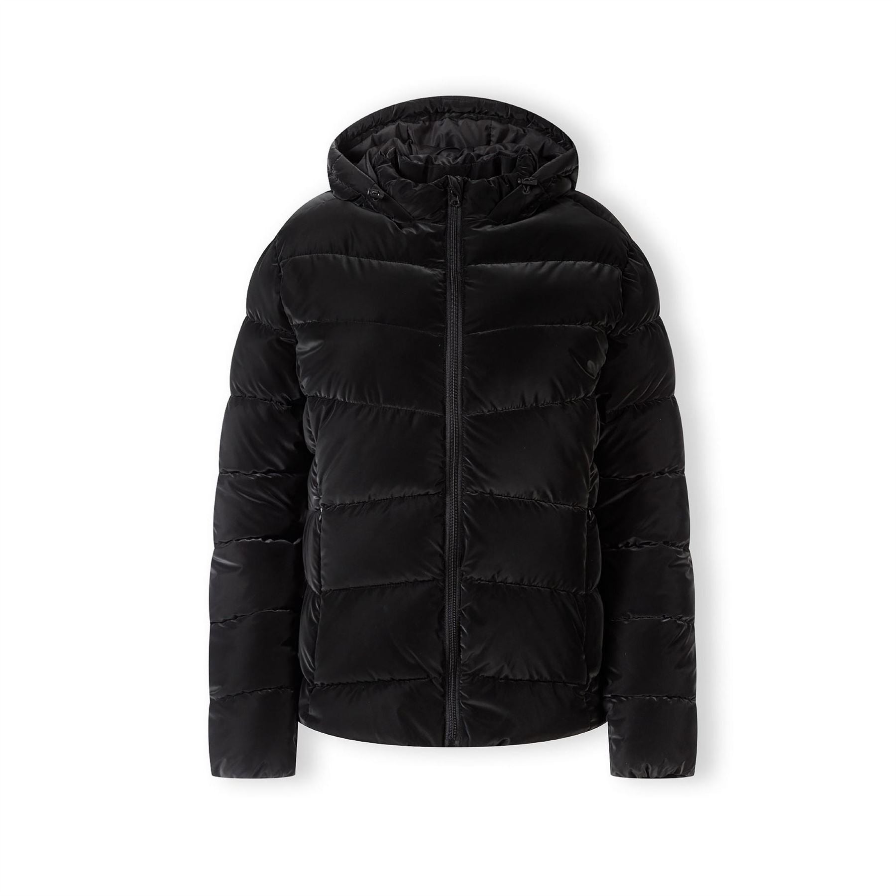 Minoti Women Velvet Feel Padded Jacket Black Xs xl