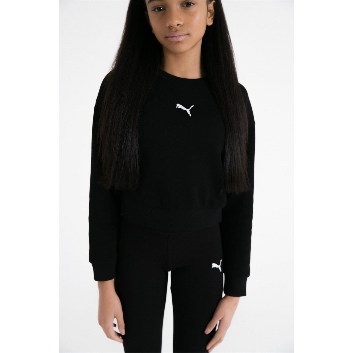 Puma Crew Sweater Leggings Set Junior Girls